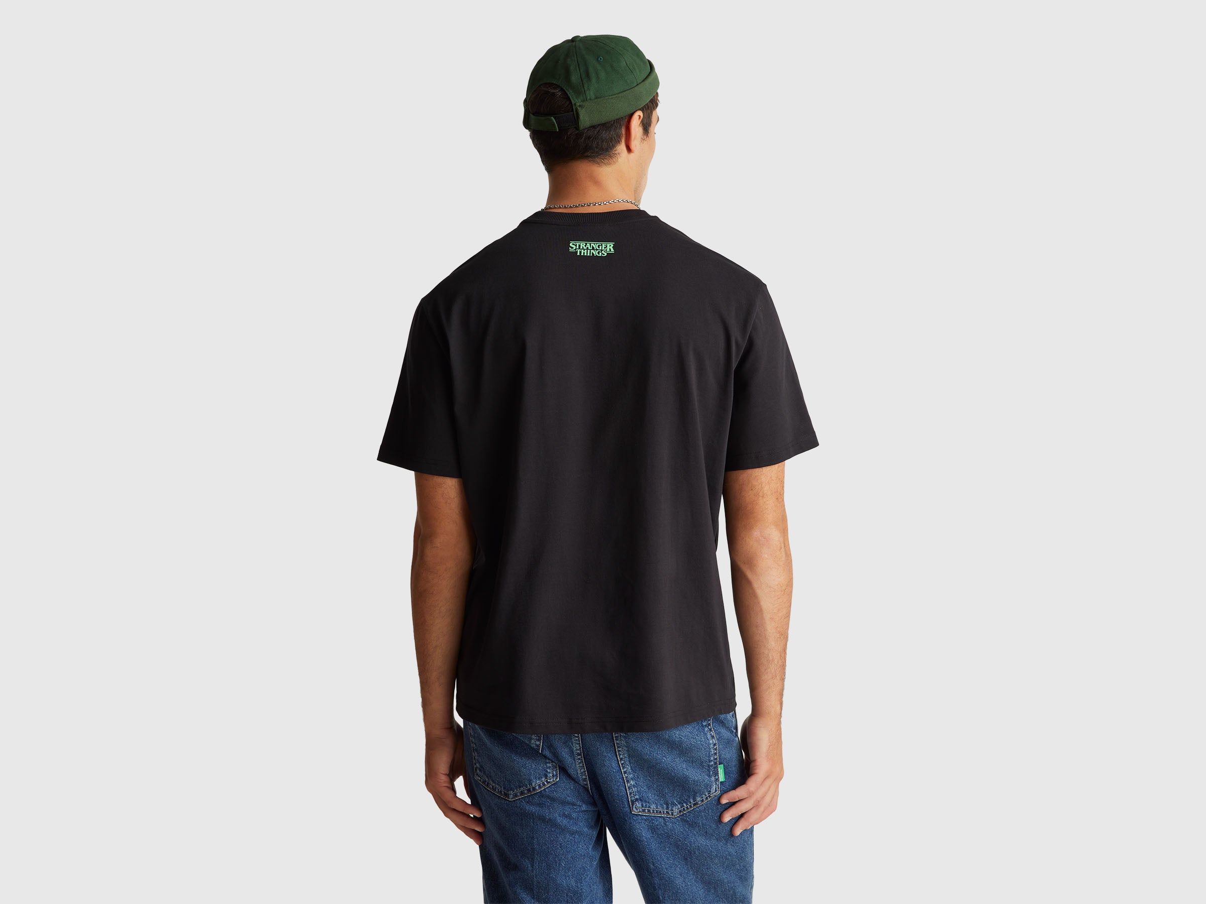 United Colors of Benetton T-Shirt cotone Stranger Things stampa M
