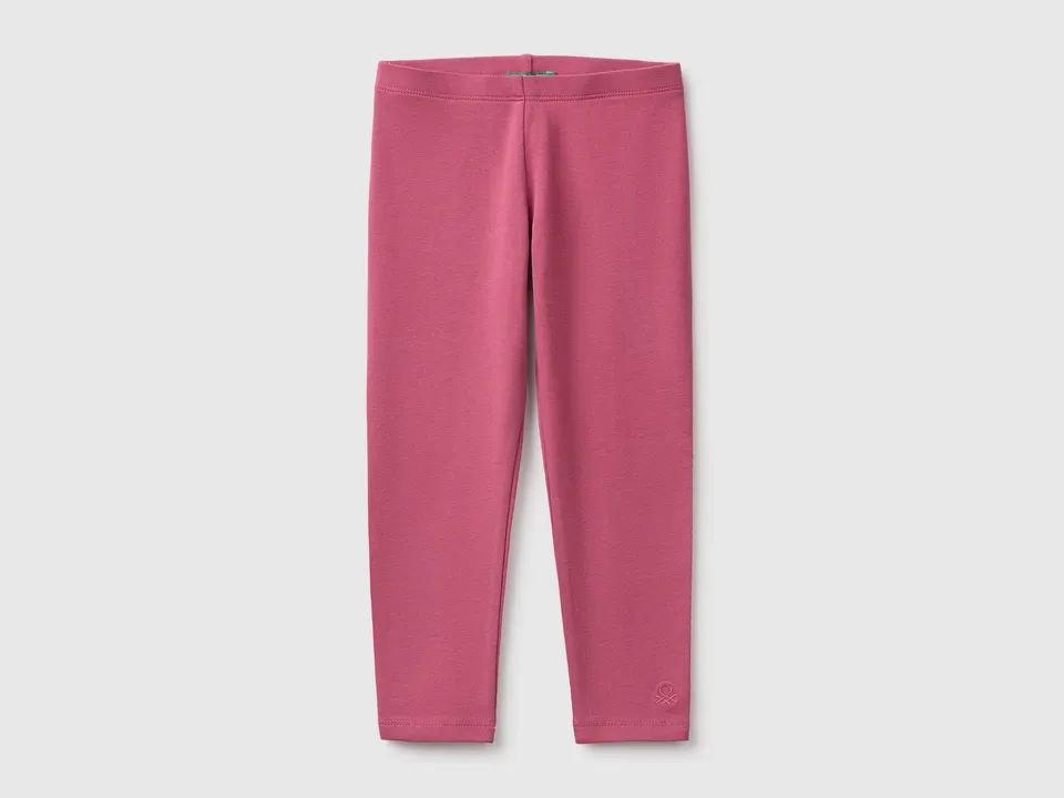 Benetton Trousers leggings cotone elasticizzato 98 logo