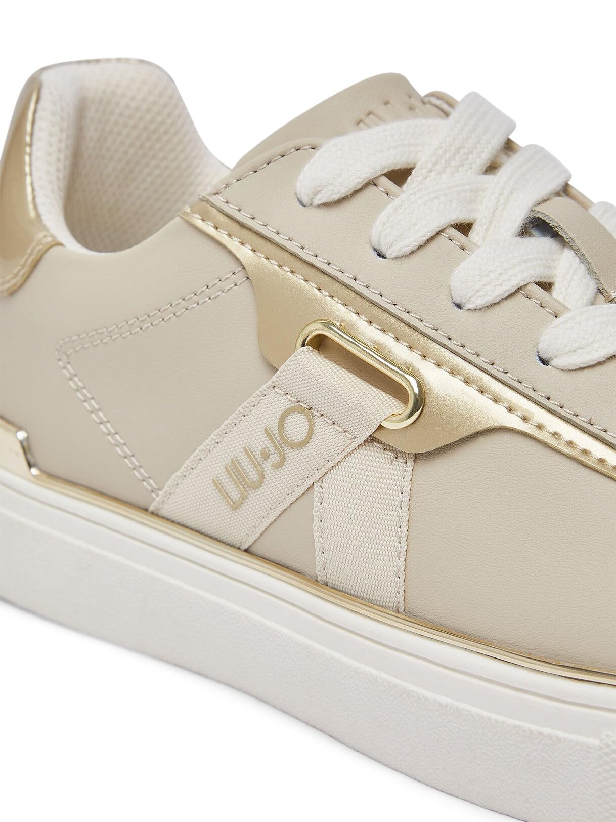 Liu Jo Scarpe Sneakers Pelle Beige 35 EU