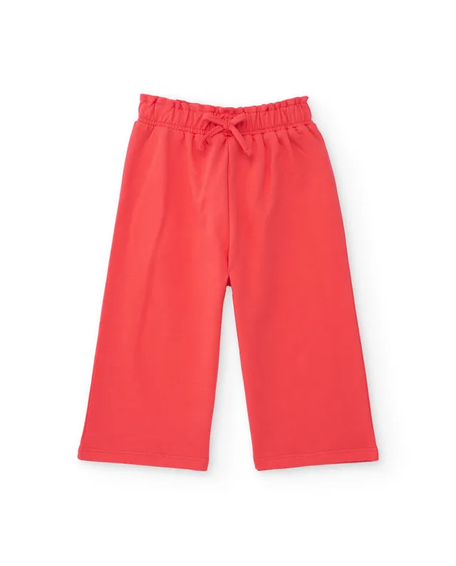TucTuc Pantaloni bambina rosso culotte vita elastica