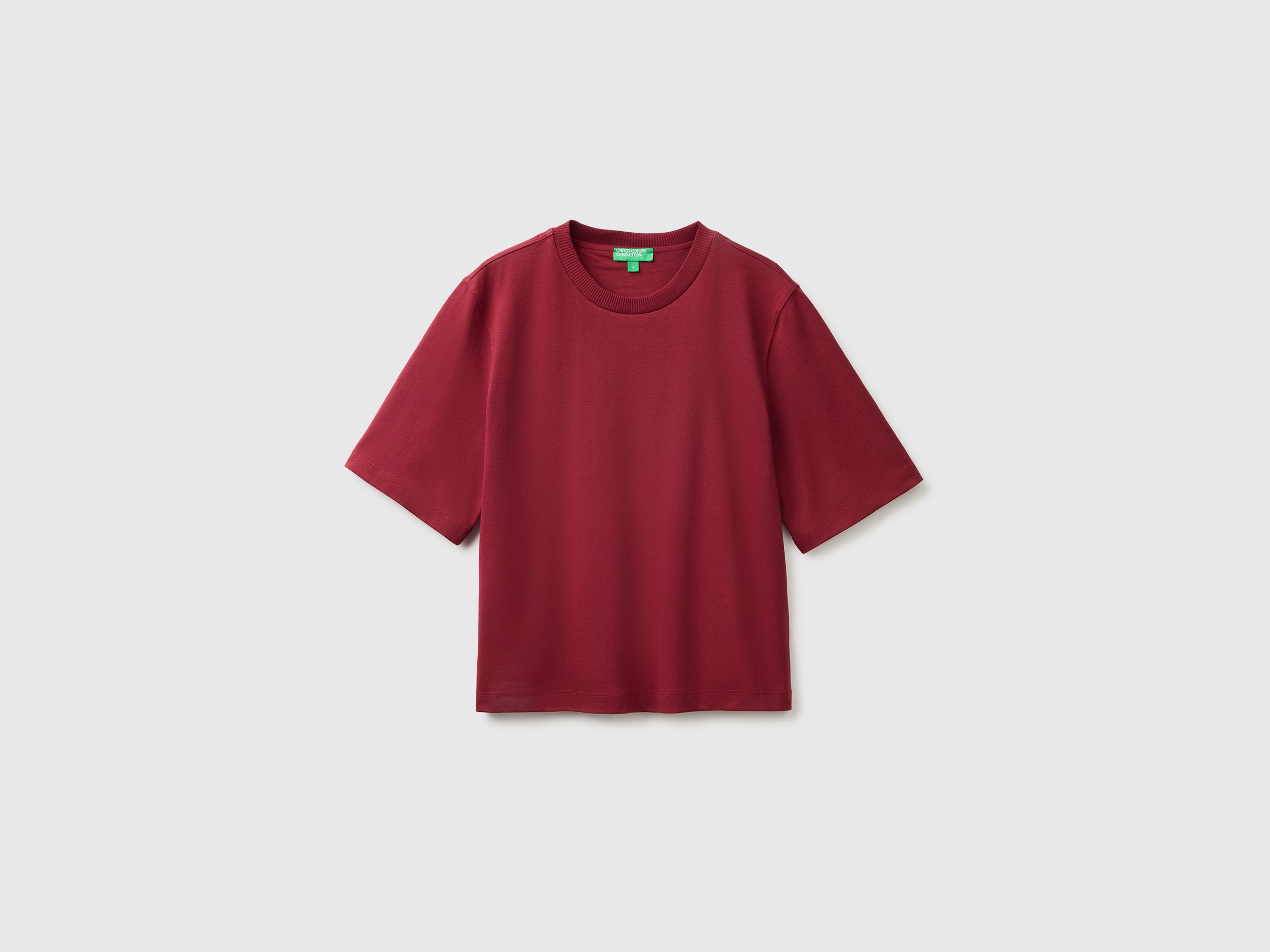United Colors of Benetton T-shirt Boxy Fit in Cotone 100%