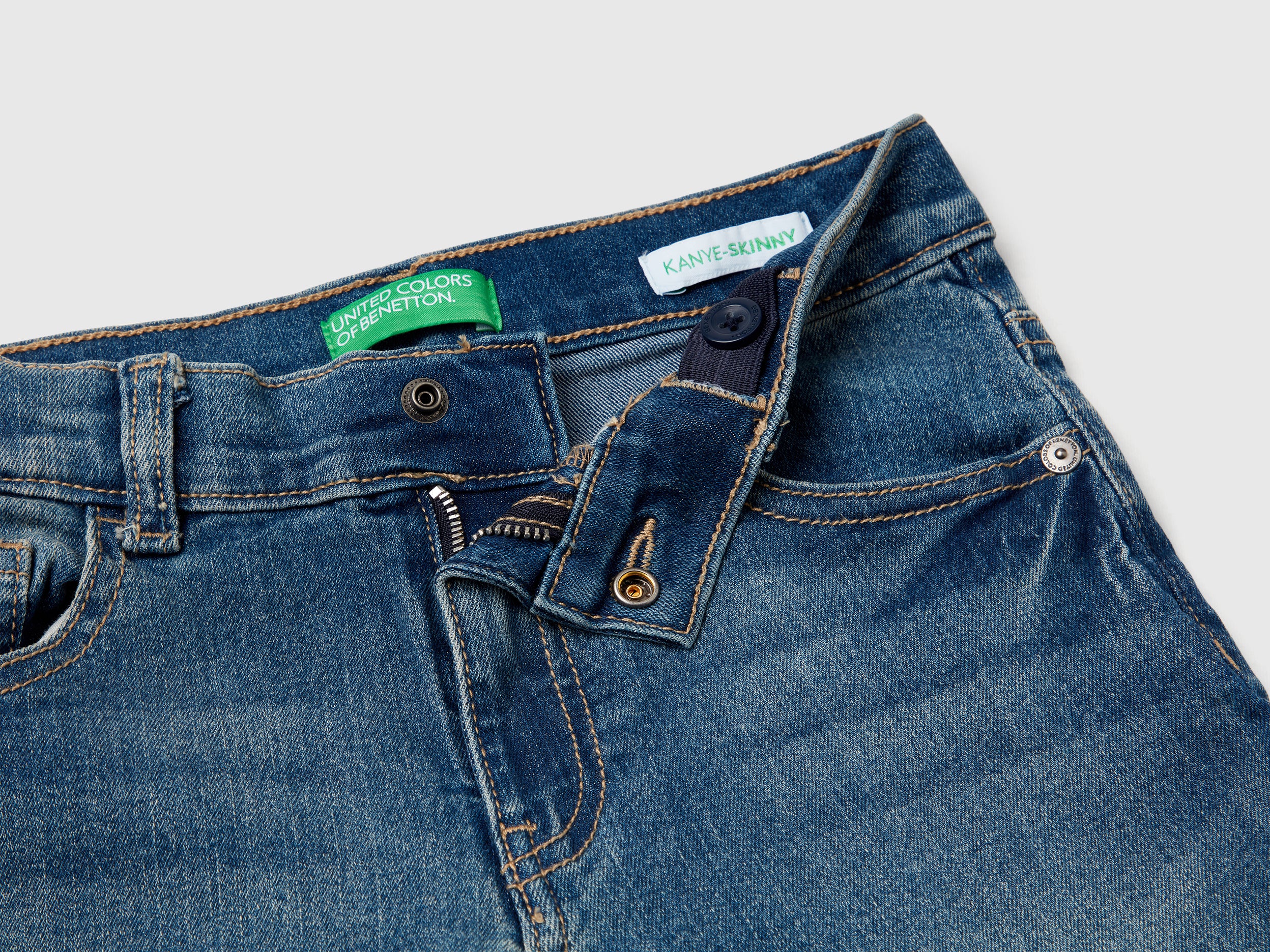 United Colors of Benetton jeans skinny denim stretch cotone