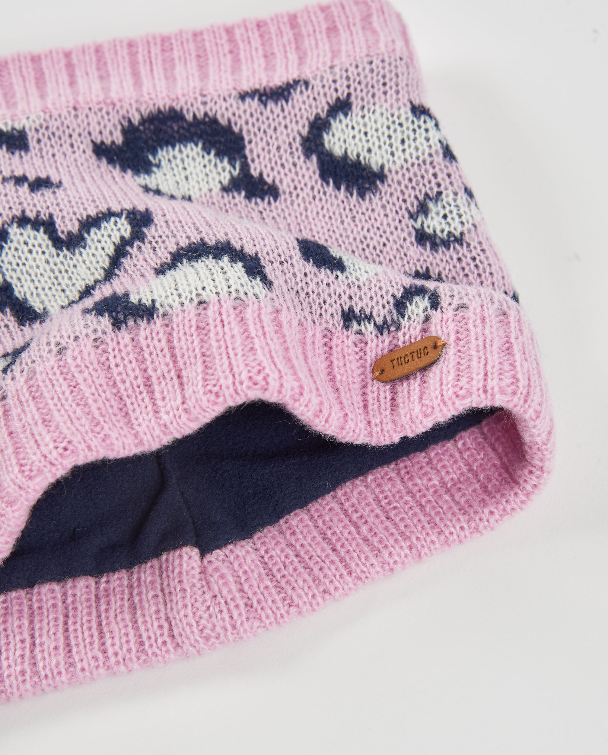 TucTuc Accessori Set Bambina Tricot Rosa Berretto Scaldacollo