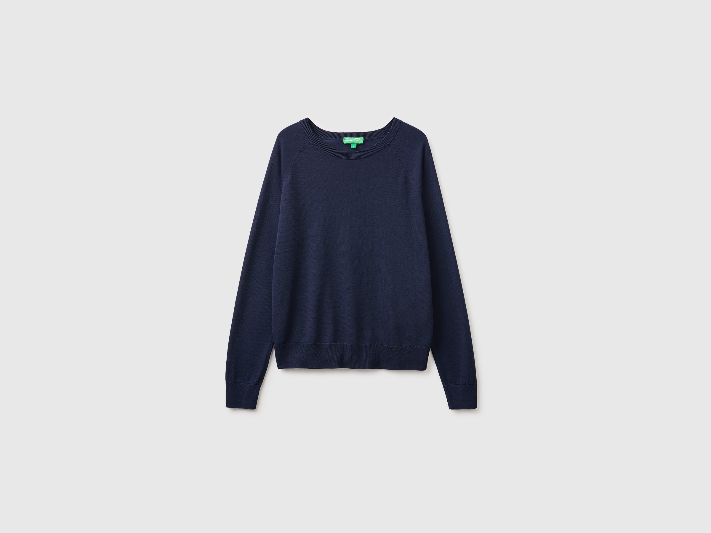 United Colors of Benetton Maglione Seta Lyocell Girocollo Taglia XS