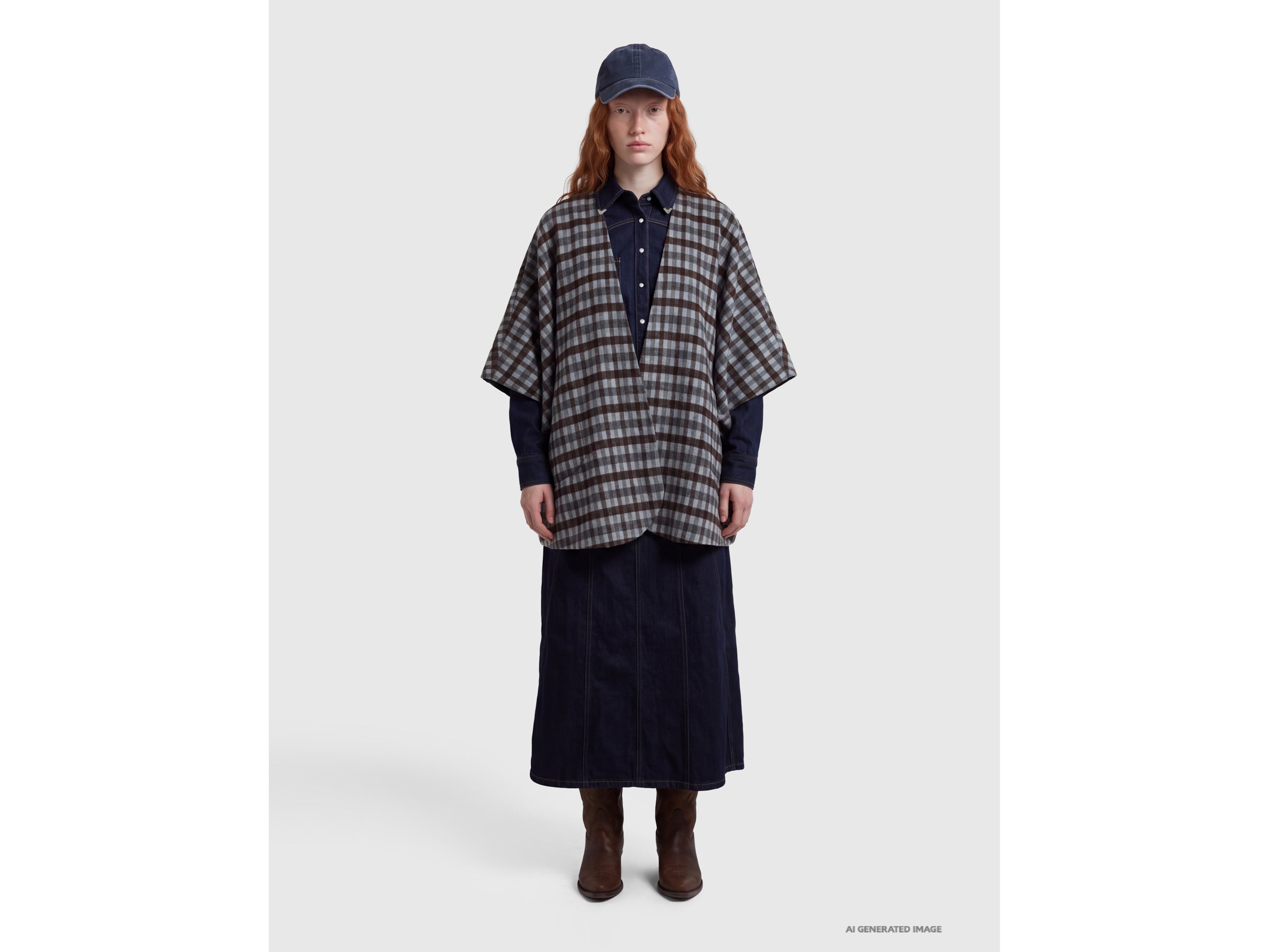 United Colors of Benetton Reversible wool blend cape mantella OS lana