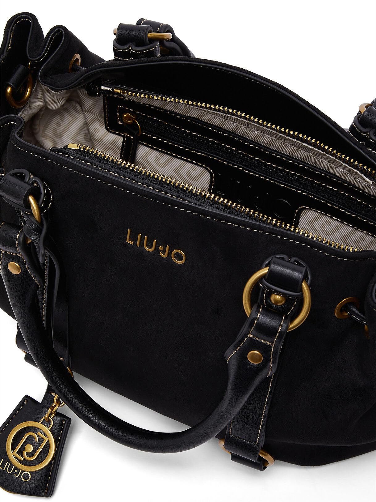 Liu Jo Borse Borsa piccola con coulisse borsetta nero microfibra