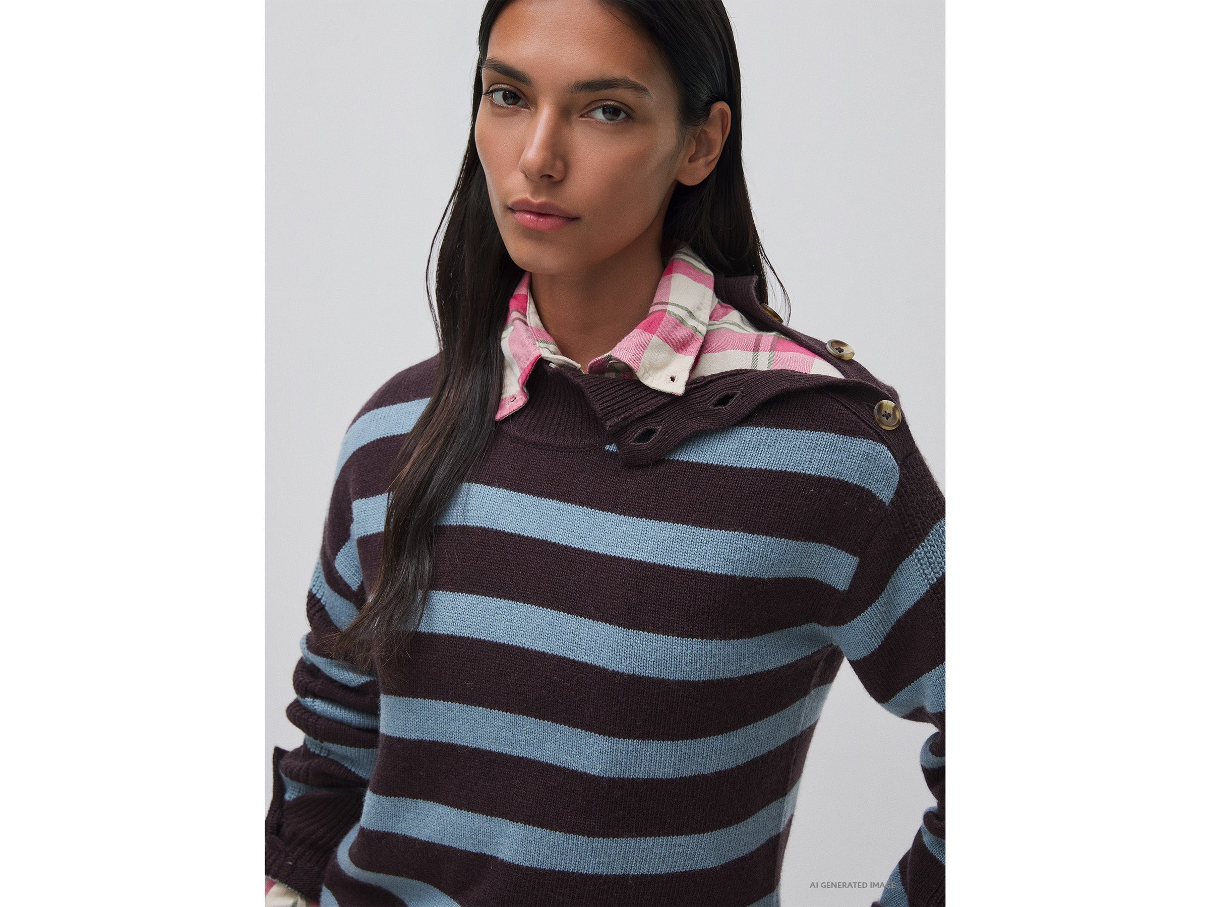 United Colors of Benetton Maglione Dolcevita Lana Cashmere Donna