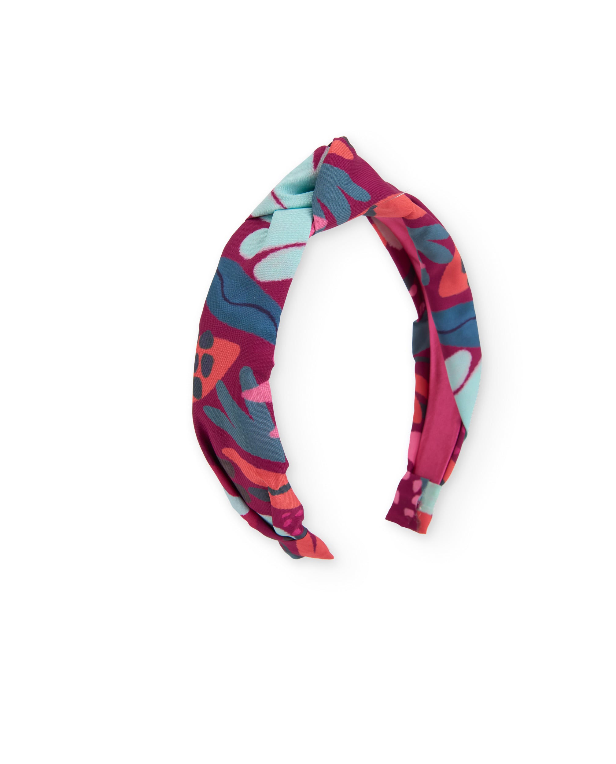TucTuc Accessori Fascia bambina bordeaux floreale U