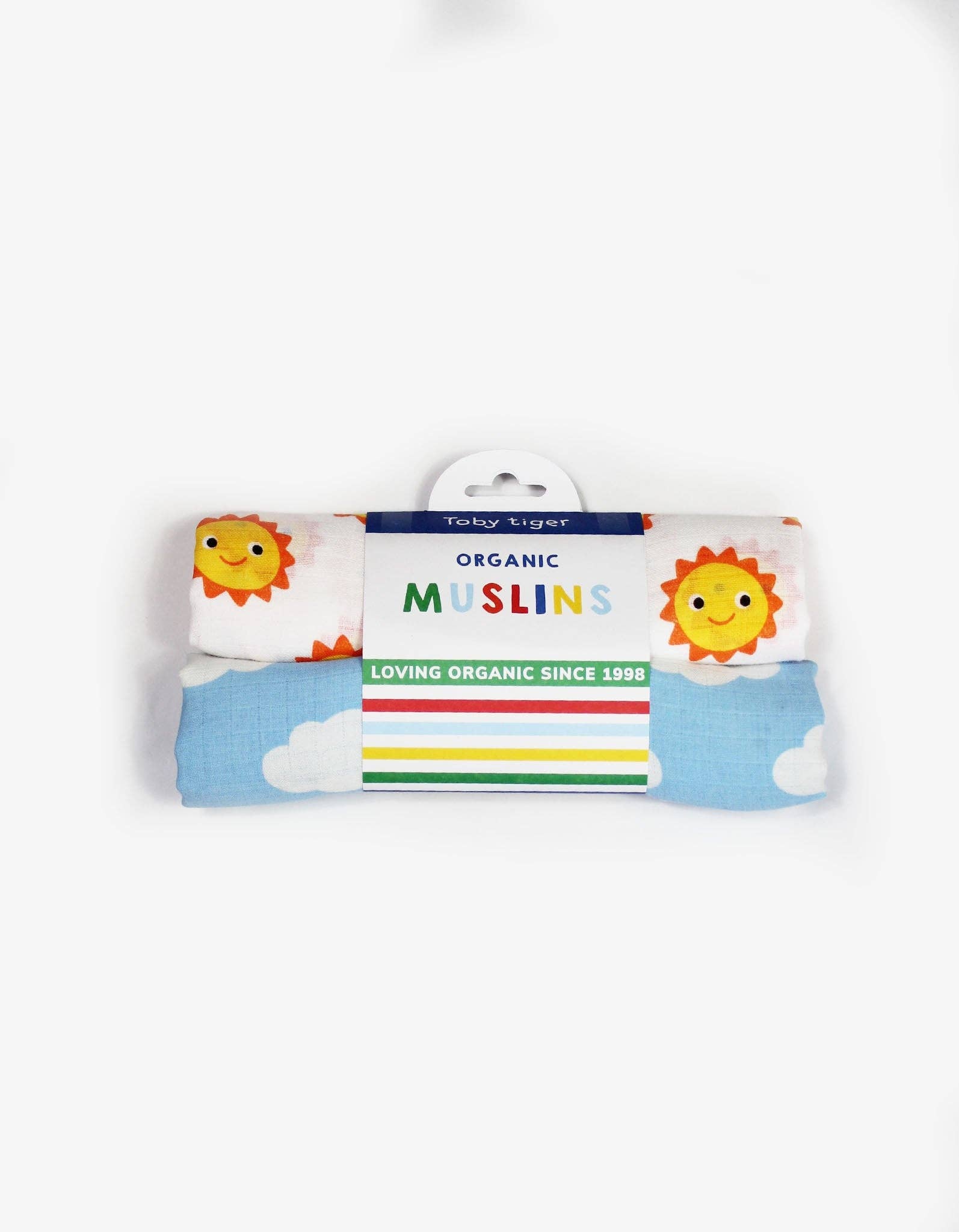 Toby Tiger Set 2 Mussole Sole mussole cotone bio GOTS