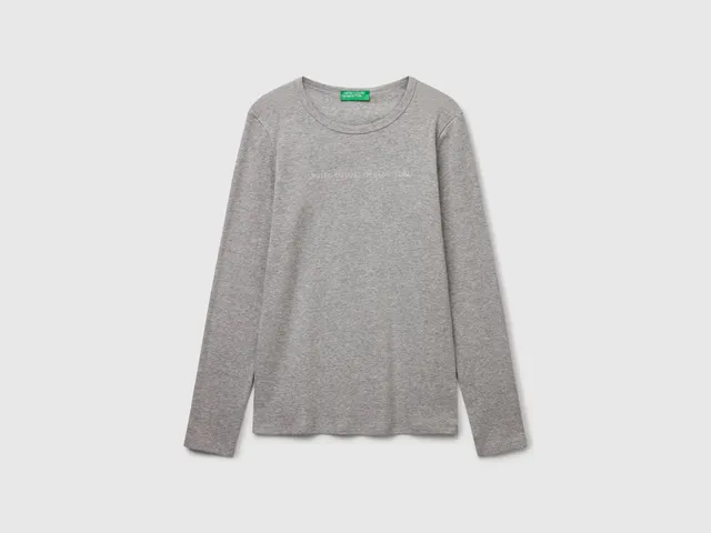 United Colors of Benetton T-Shirt Cotone Maniche Lunghe M