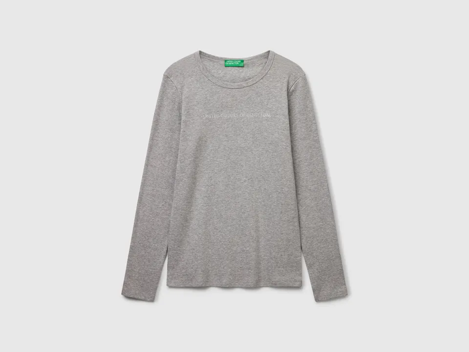 United Colors of Benetton T-Shirt Cotone Maniche Lunghe M