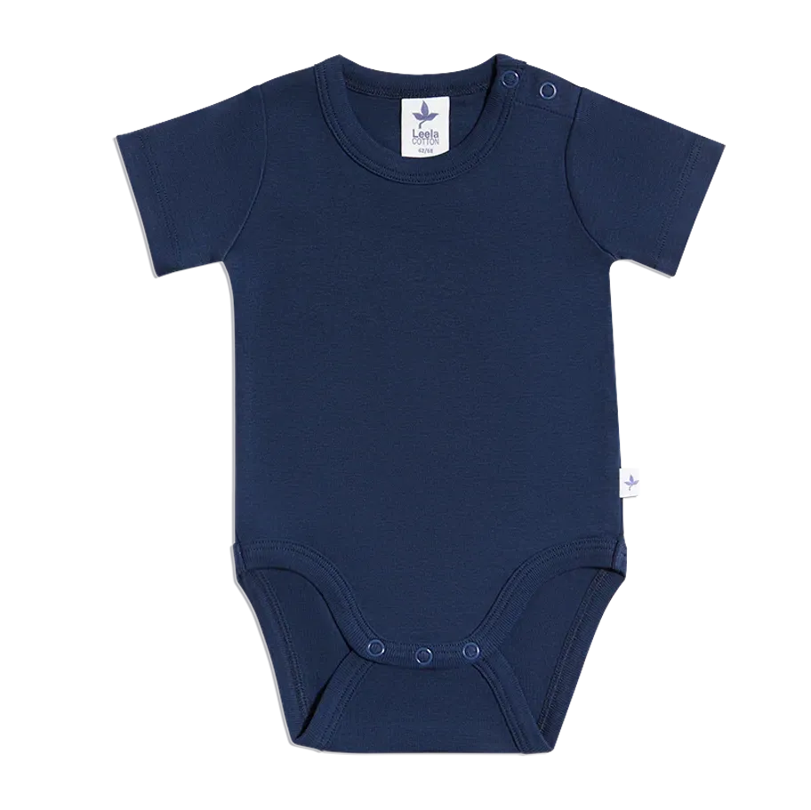 Leela Indigo body cotone bio 62-68 cm 3-6 mesi