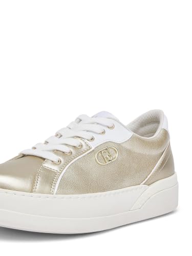 Liu Jo Sneakers Pelle Laminata Oro 35 EU