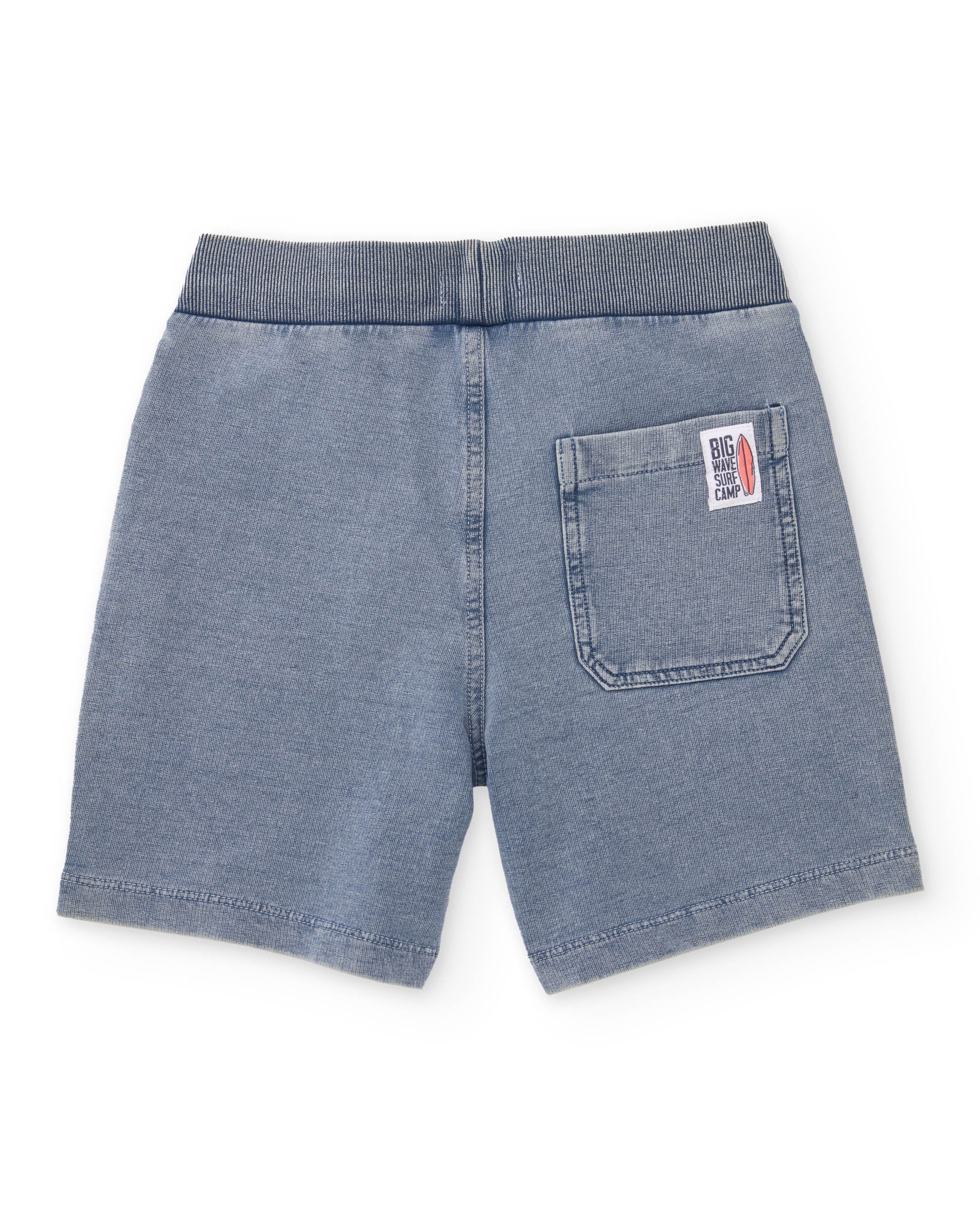 TucTuc Bermuda Bimbo Denim Jeans Elastico Effetto Lavato