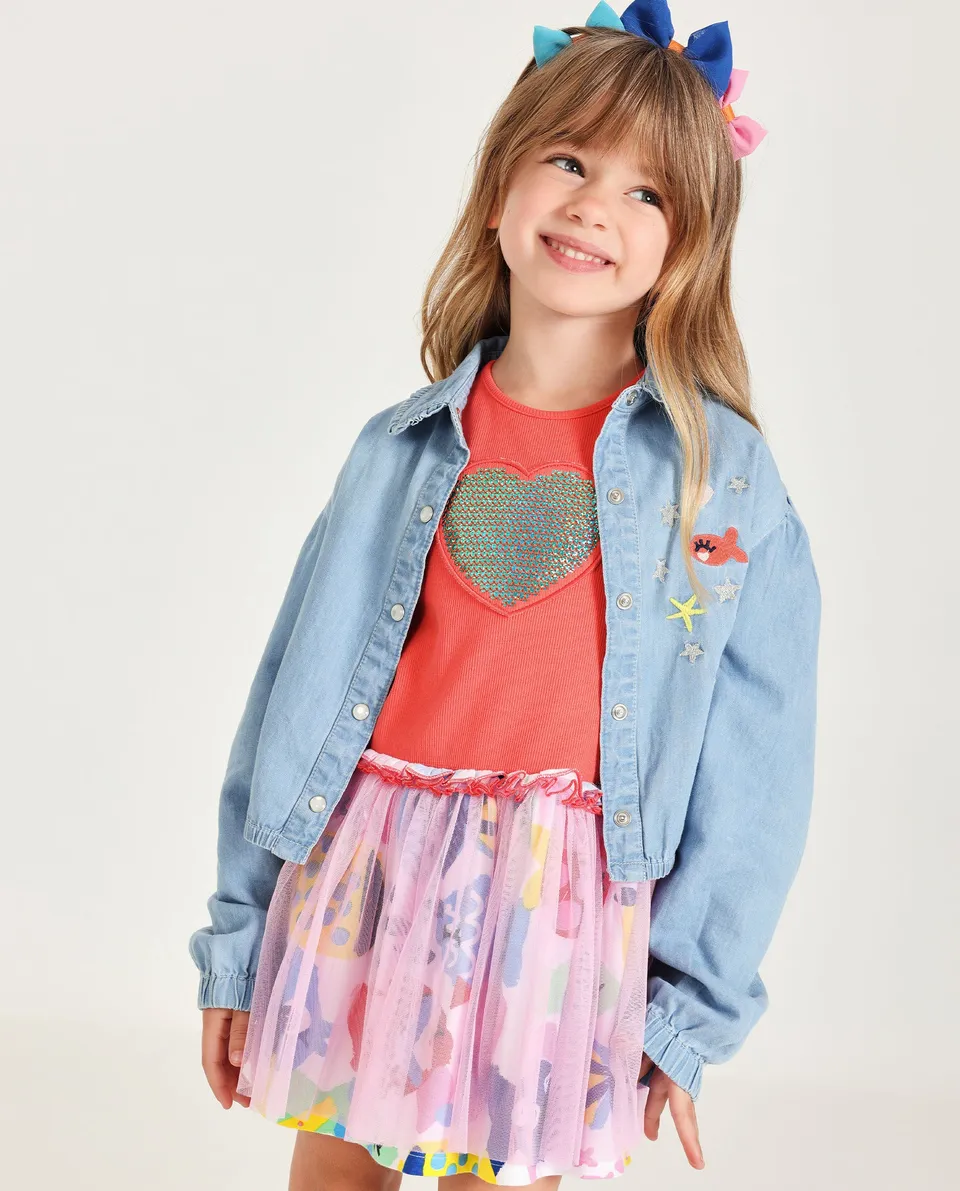 TucTuc Camicette camicia denim bimba blu 6 mesi