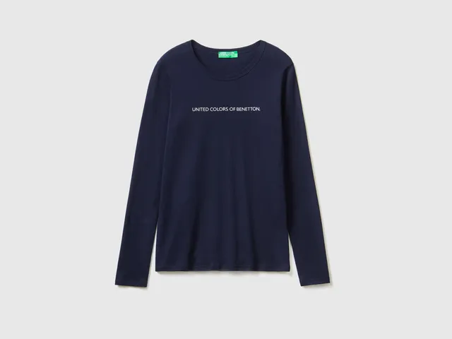 United Colors of Benetton T-shirt manica lunga cotone XXS glitter