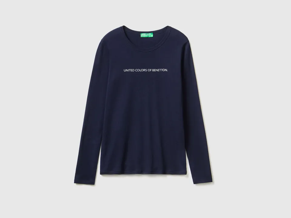 United Colors of Benetton T-shirt manica lunga cotone XXS glitter