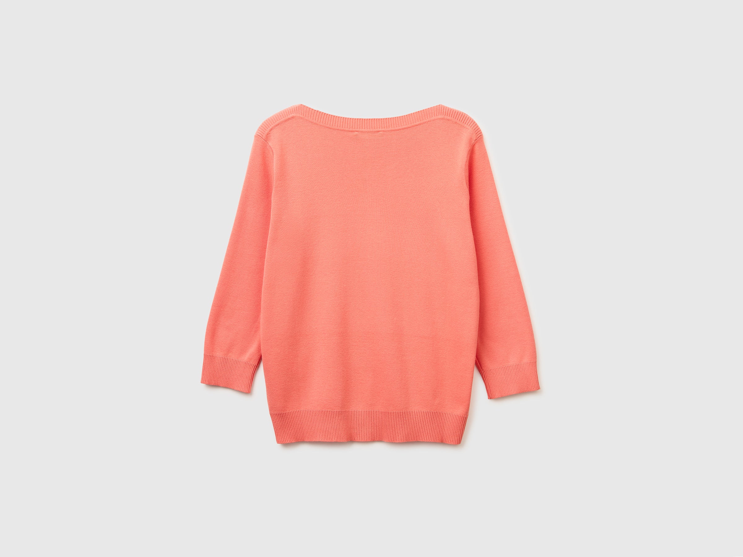 United Colors of Benetton Maglione Cotone Scollo Barca Pesca M