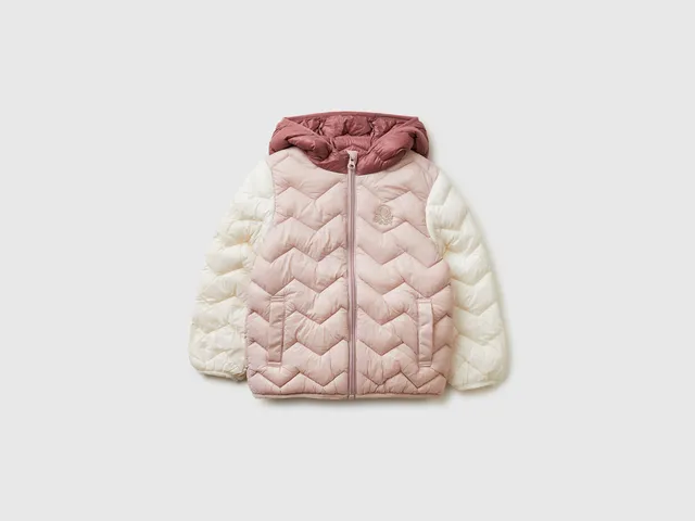 United Colors of Benetton piumino cappuccio giacca nylon bimbo 116