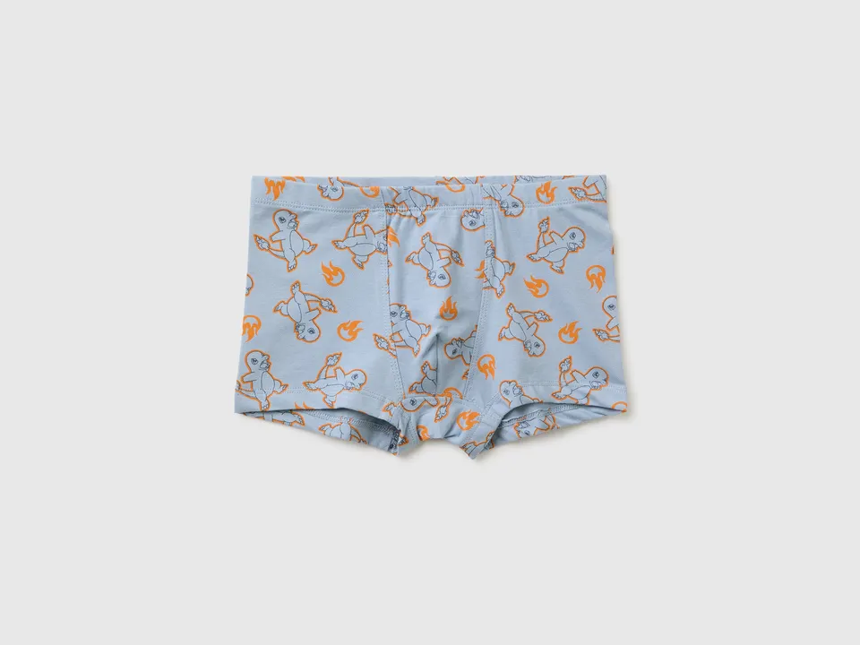 Benetton Pokémon boxer bimbo cotone elasticizzato stampa 7-8
