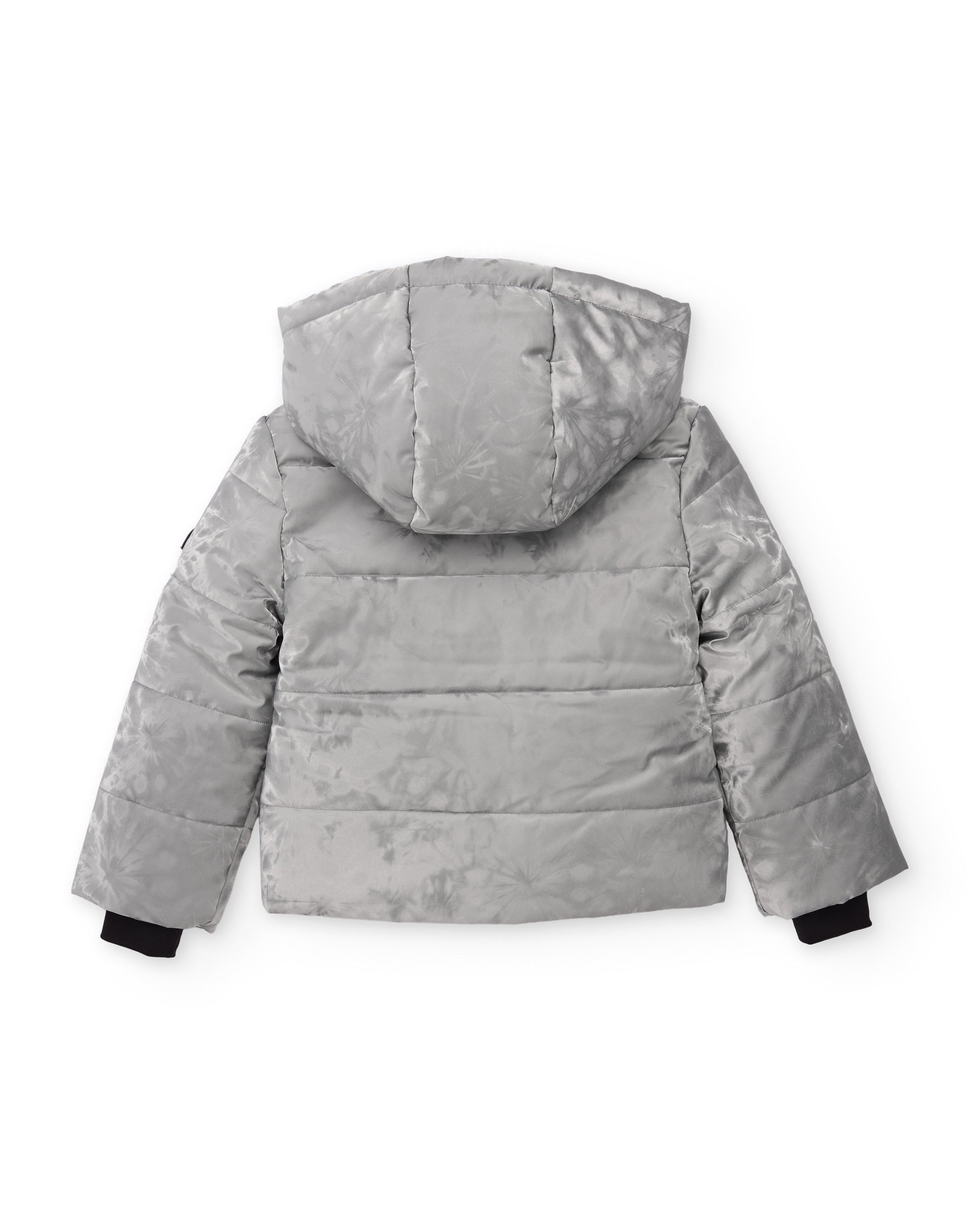 TucTuc Cappotti Piumino Bimba Argento con Cappuccio