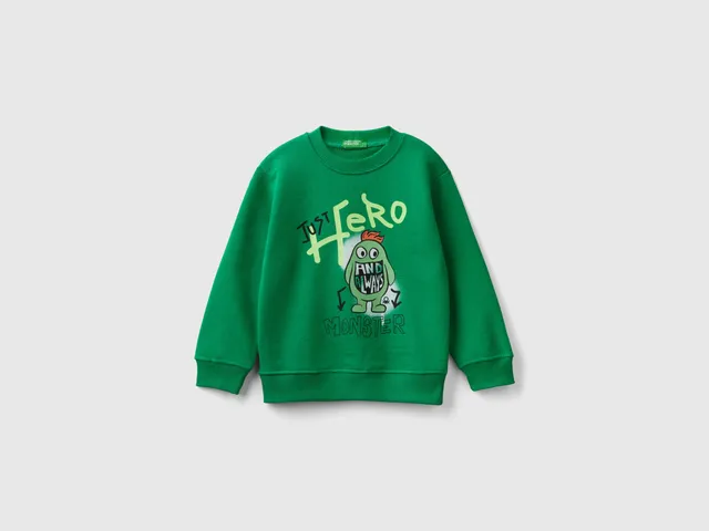 United Colors of Benetton felpa bimba cotone girocollo
