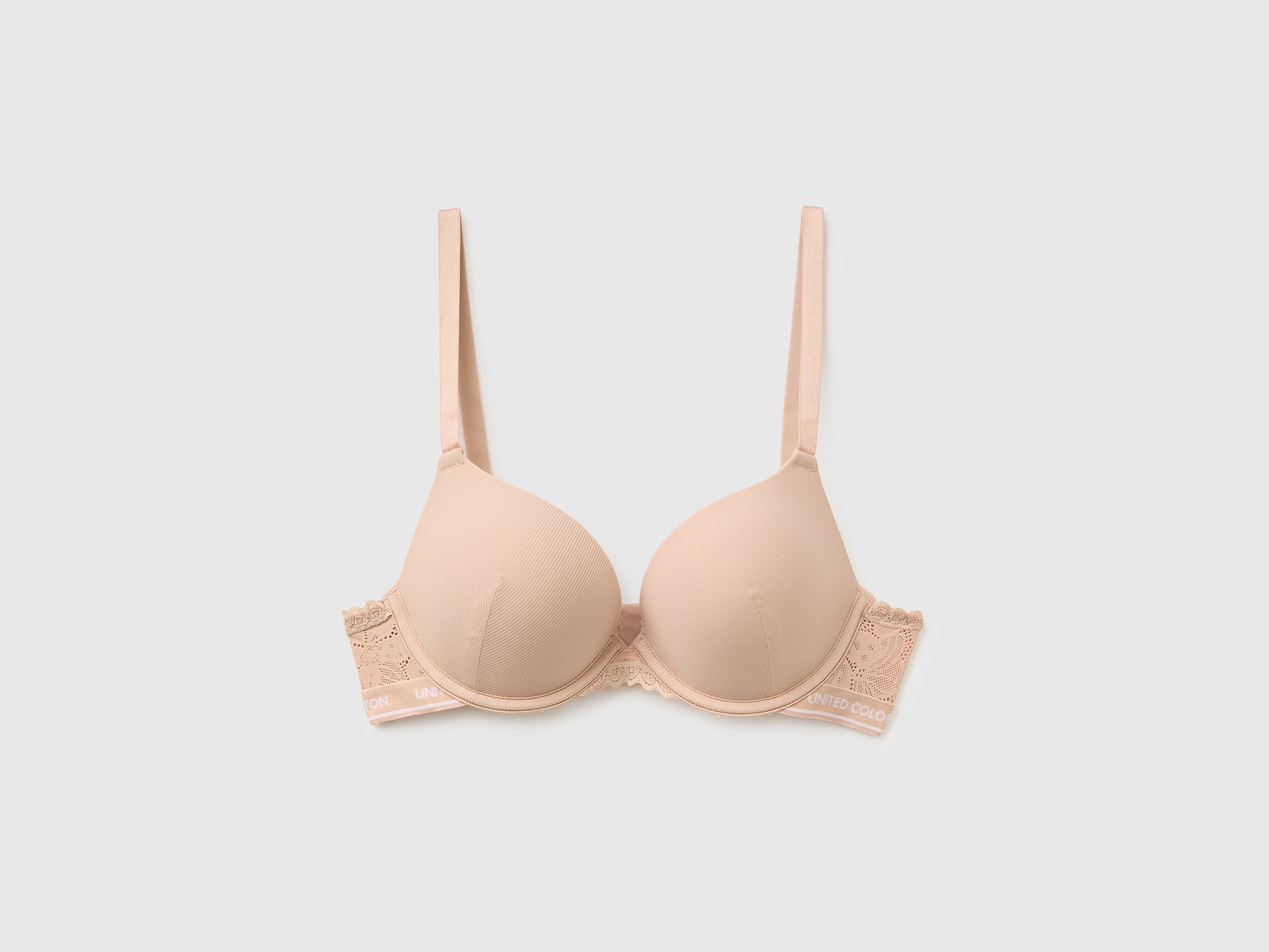 United Colors of Benetton Reggiseno imbottito taglia 3° in costine stretch