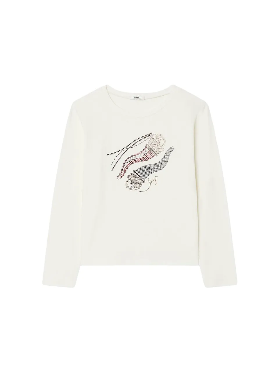 Liu Jo T-Shirt in Jersey con Stampa maglia L maniche lunghe