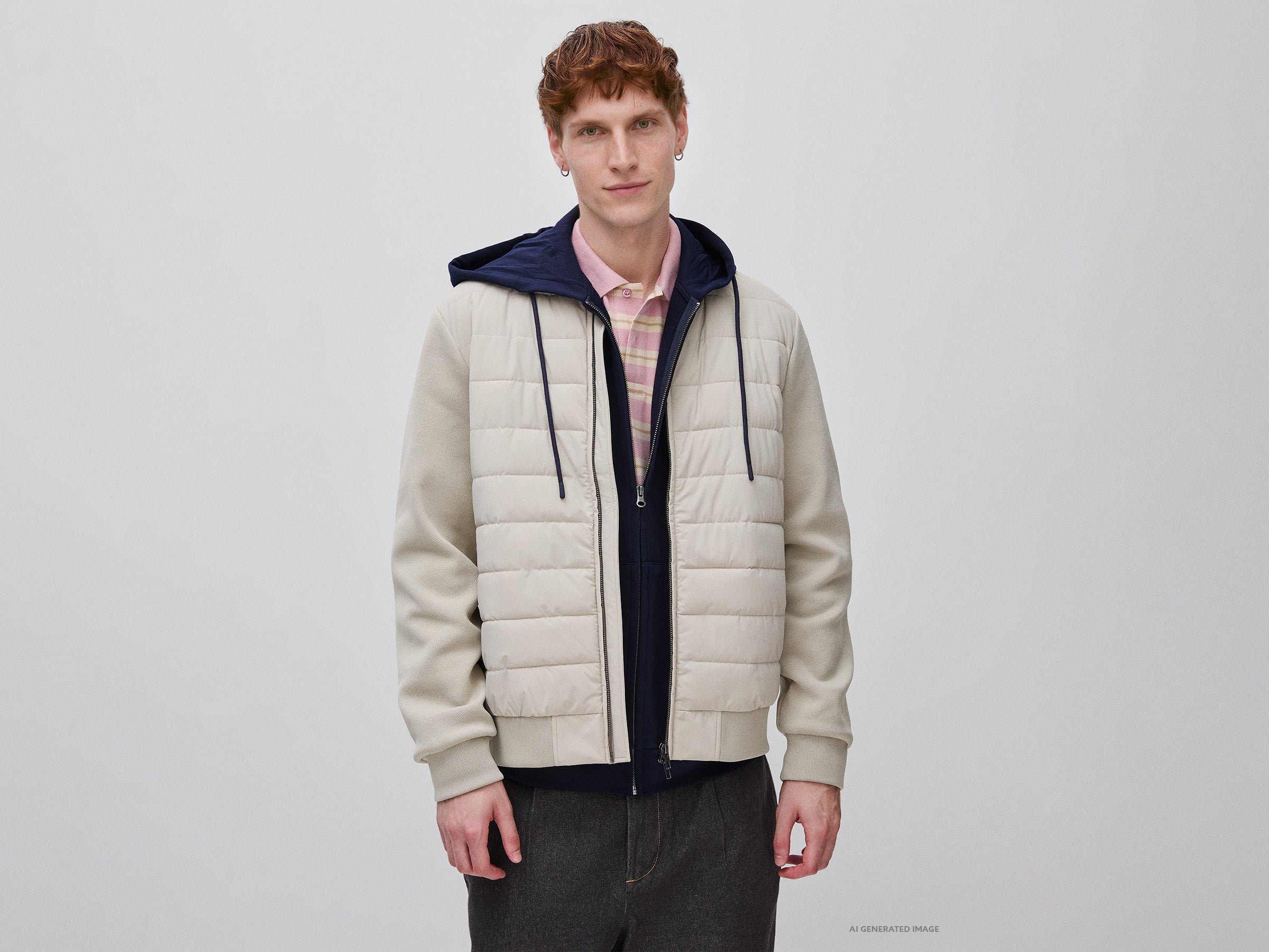 United Colors of Benetton Giacca corta imbottita nylon taglia M