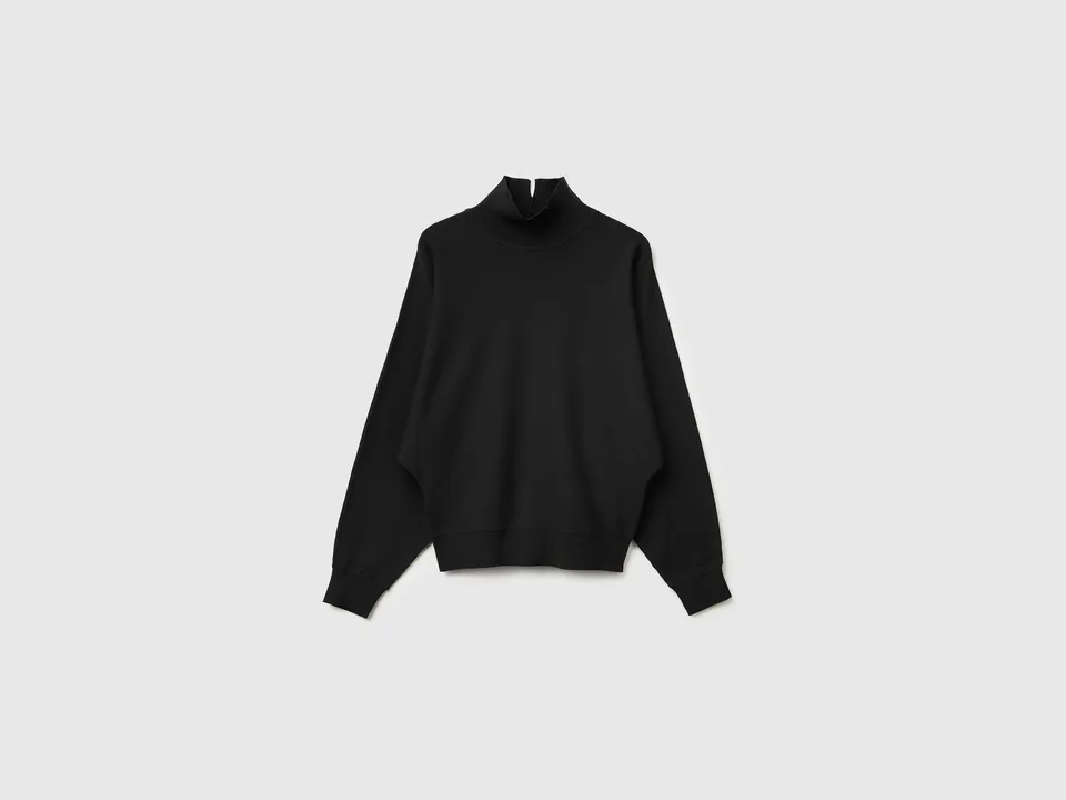 United Colors of Benetton maglione collo alto maniche pipistrello M