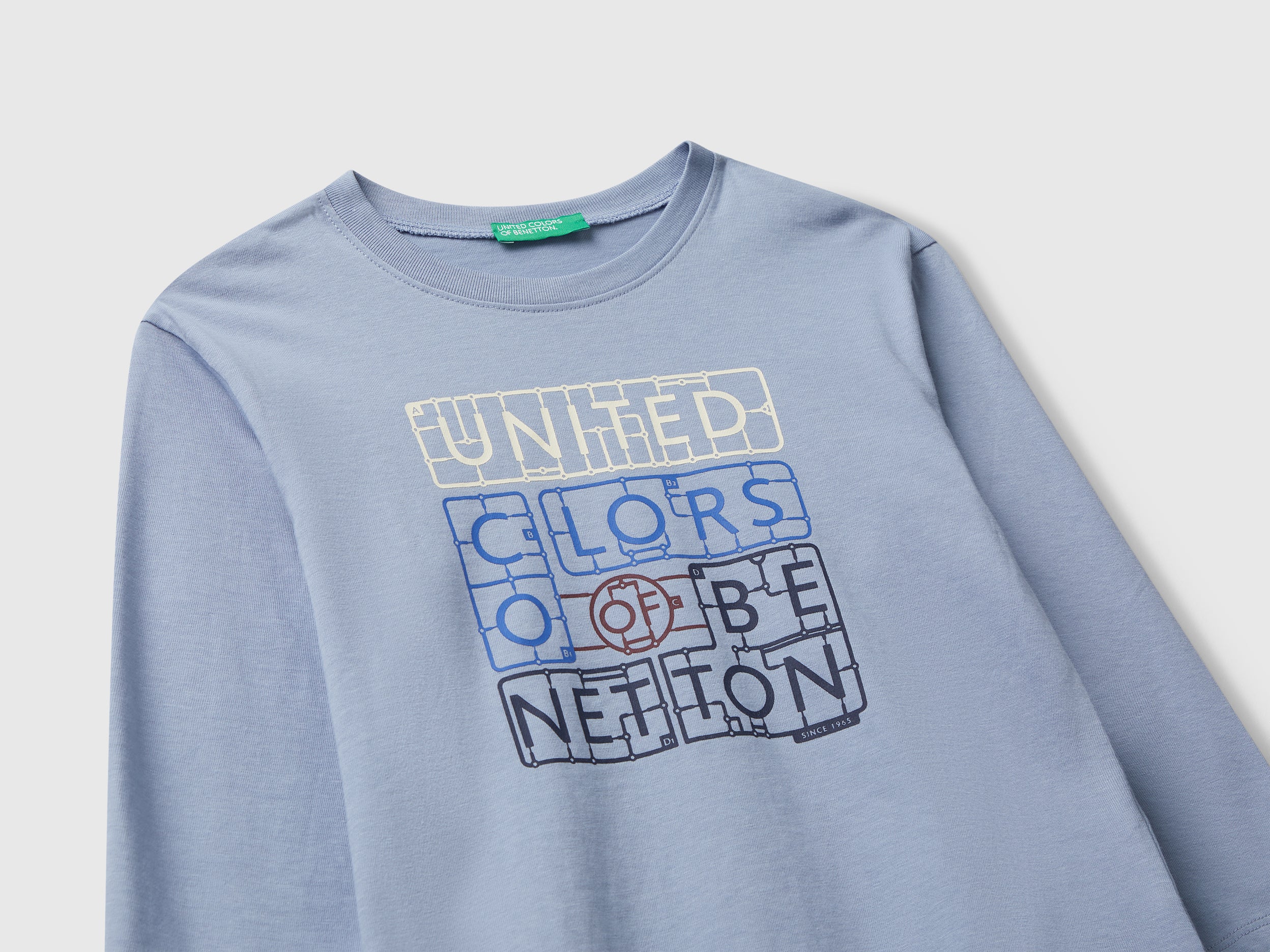 United Colors of Benetton t-shirt cotone biologico 104 logo