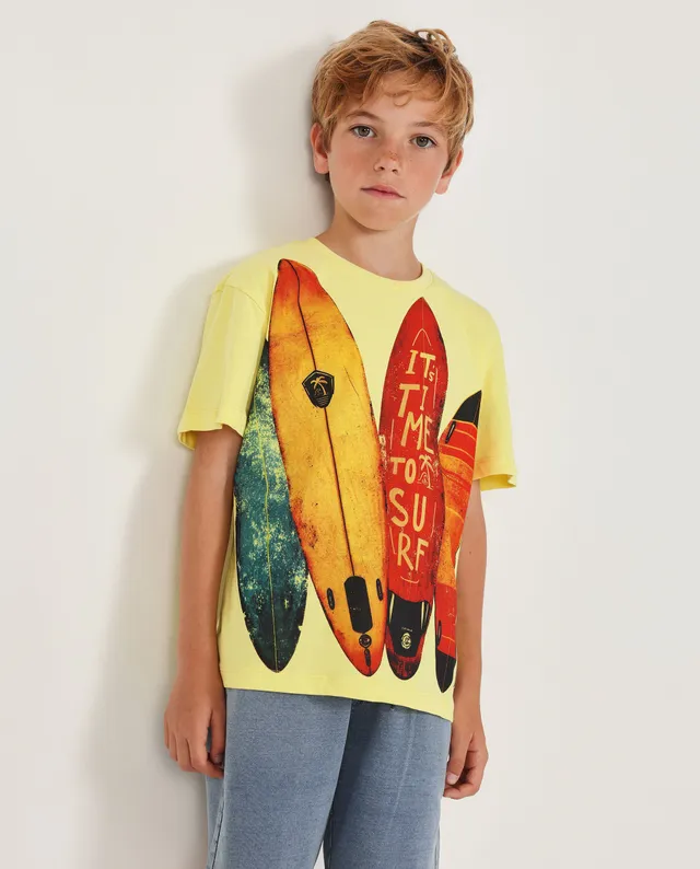 Tuc Tuc Magliette T-Shirt Bimbo Gialla Surf Cotone