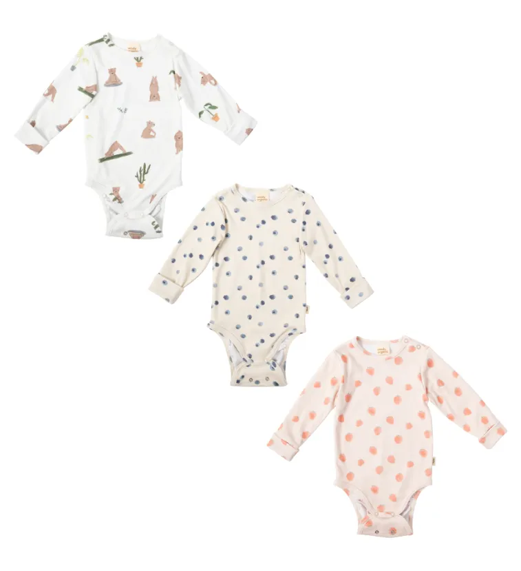 Woolly Organic Longsleeve Bodysuit body manica lunga cotone organico