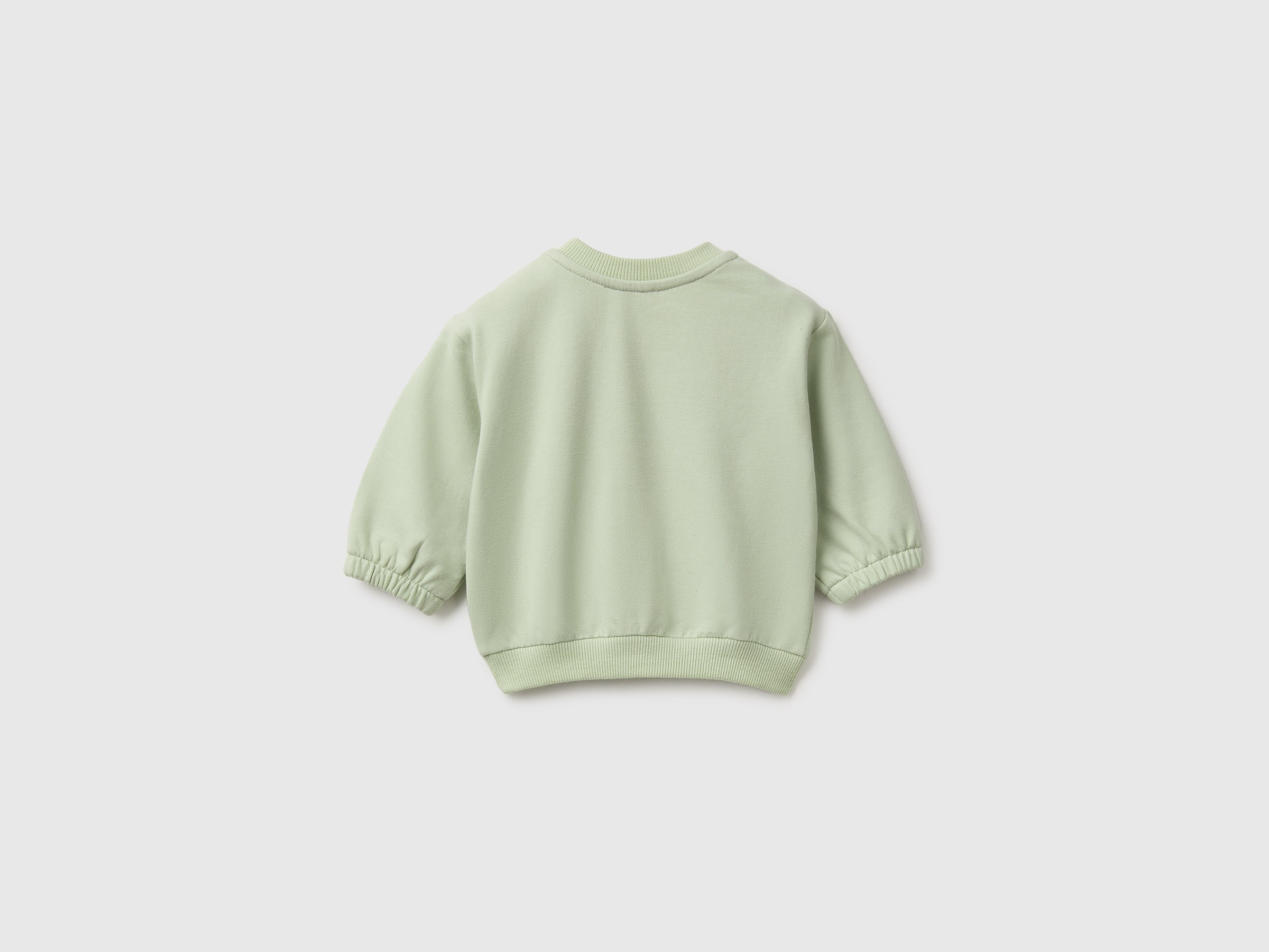 United Colors of Benetton Felpa bimbo cotone bio tasca animali 56