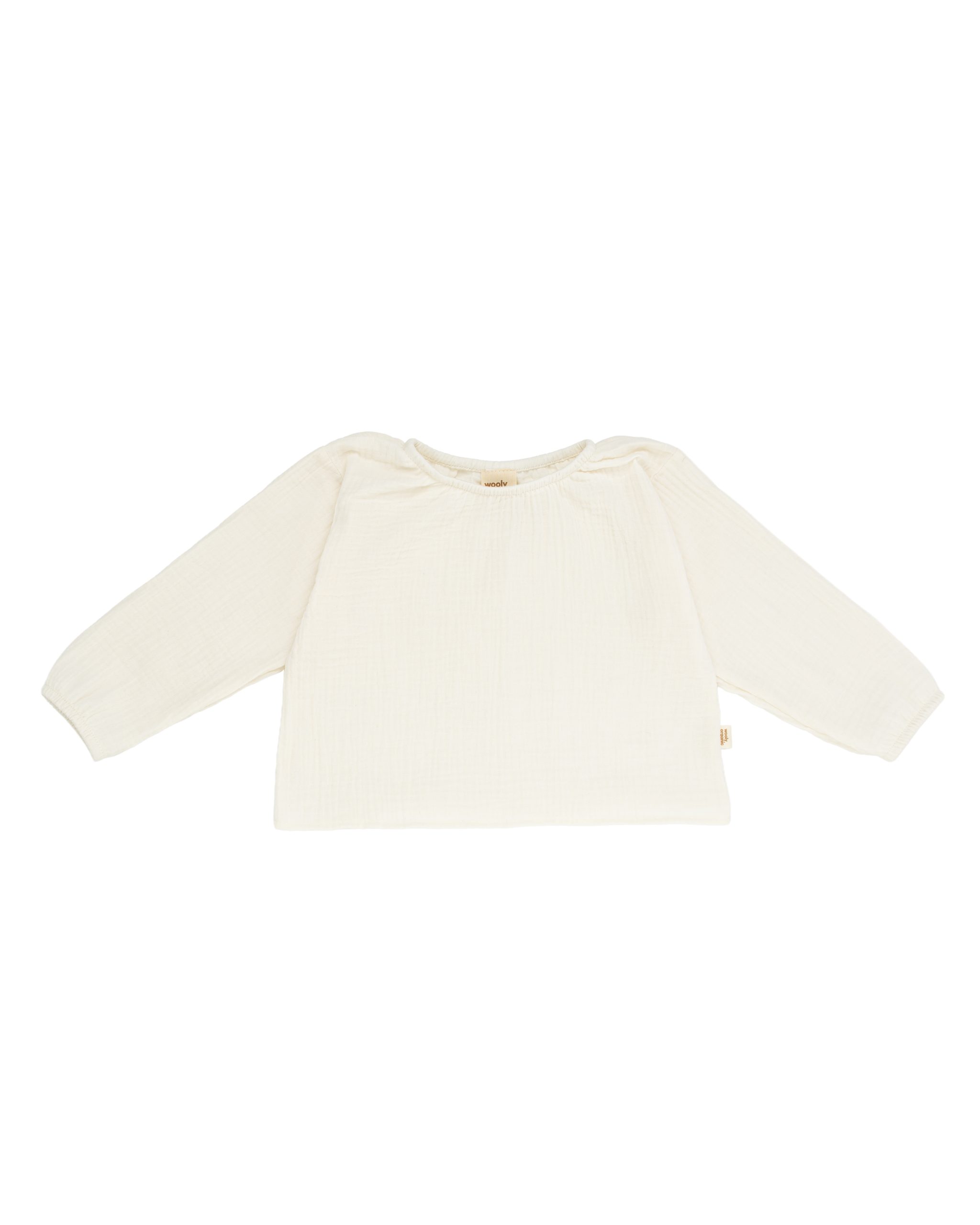 Woolly Organic Blouse camicia mussola cotone organico Ecru