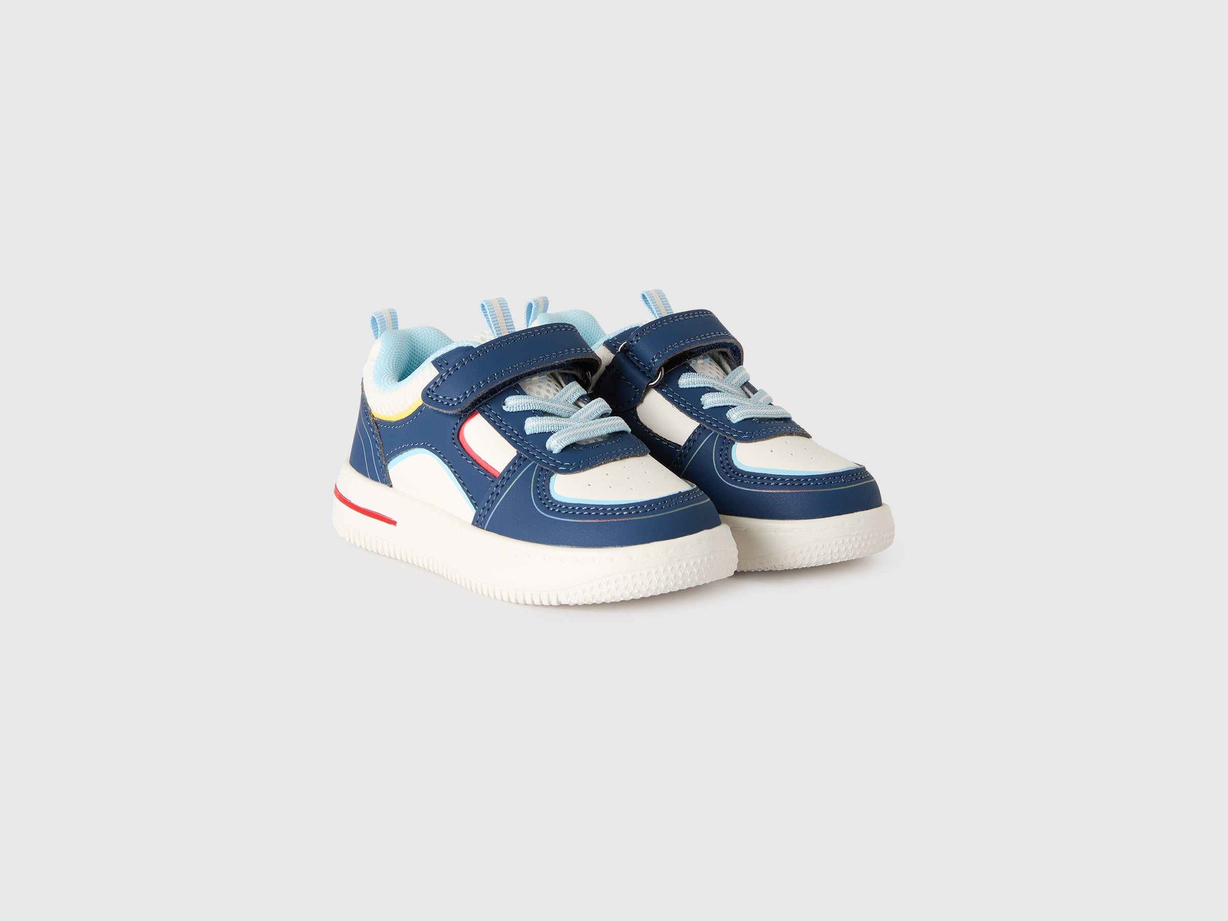 Benetton 8WVWRD004 sneakers bimbo velcro mesh