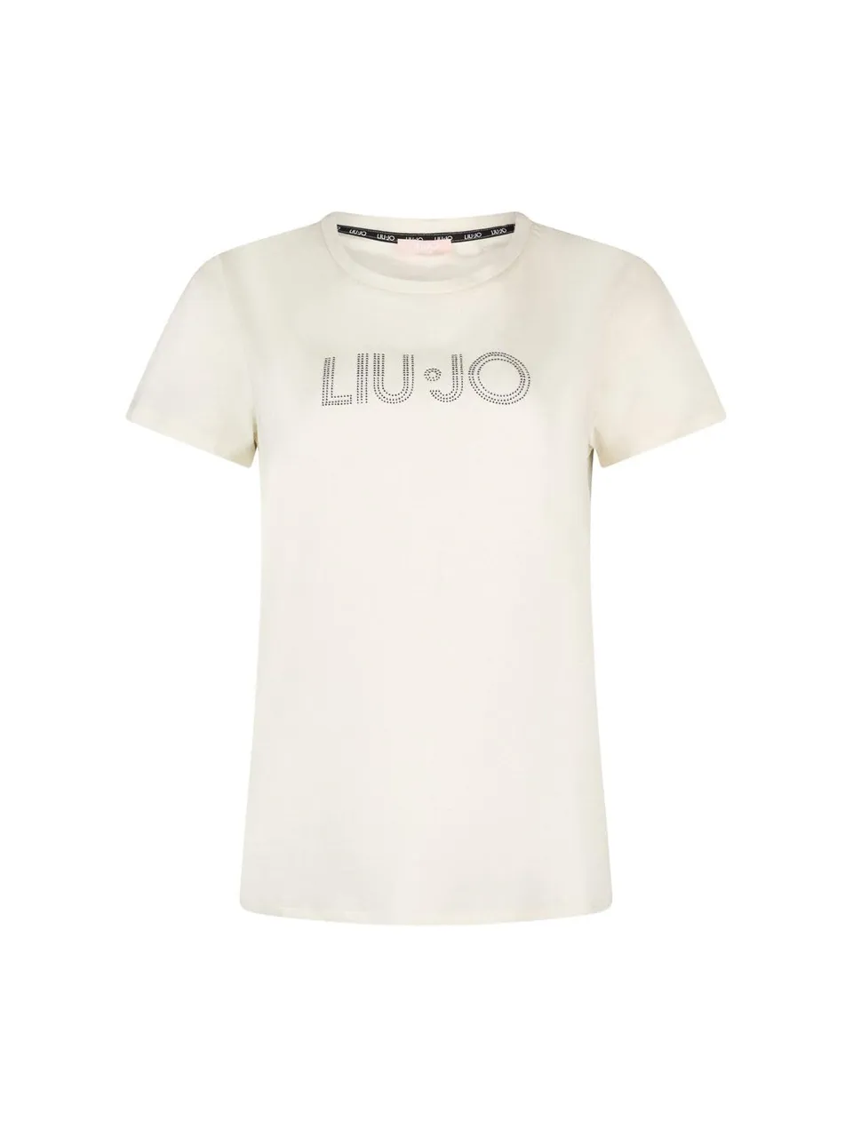 Liu-Jo Baby T-shirt con Strass maglietta L nera cotone