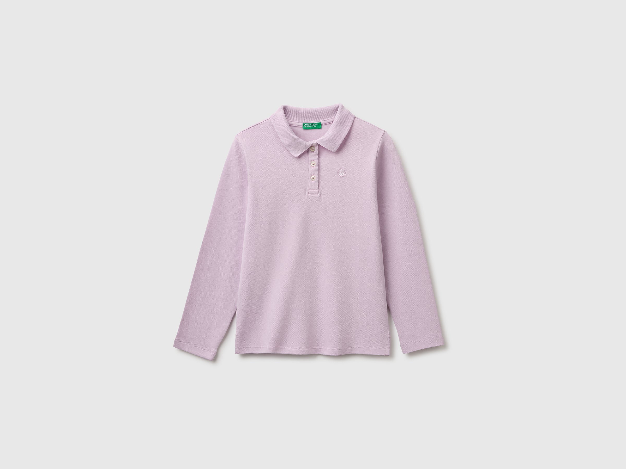 Benetton Polos Polo Manica Lunga Cotone Biologico
