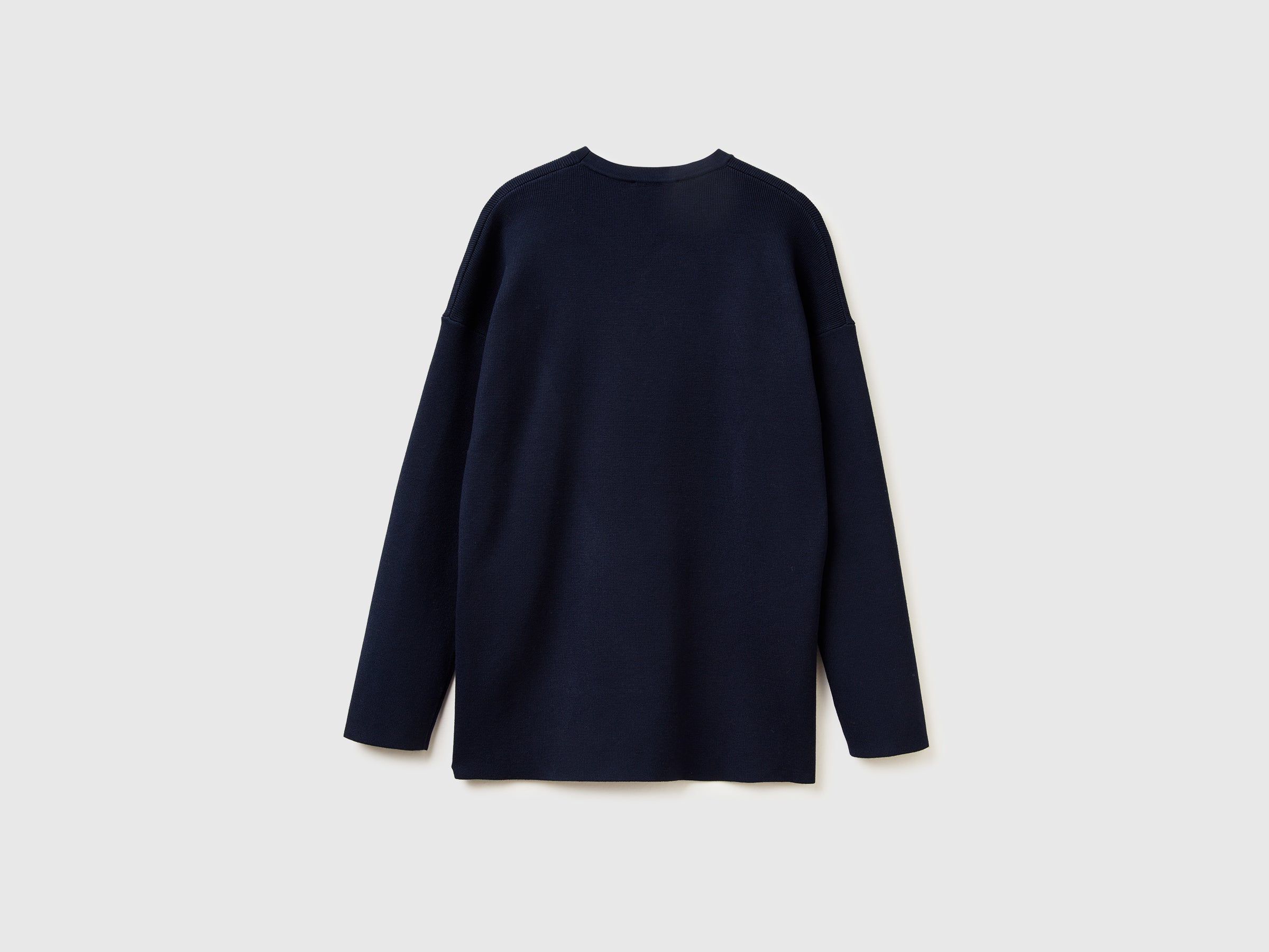 Benetton Maglione con spacchi viscosa Ecovero