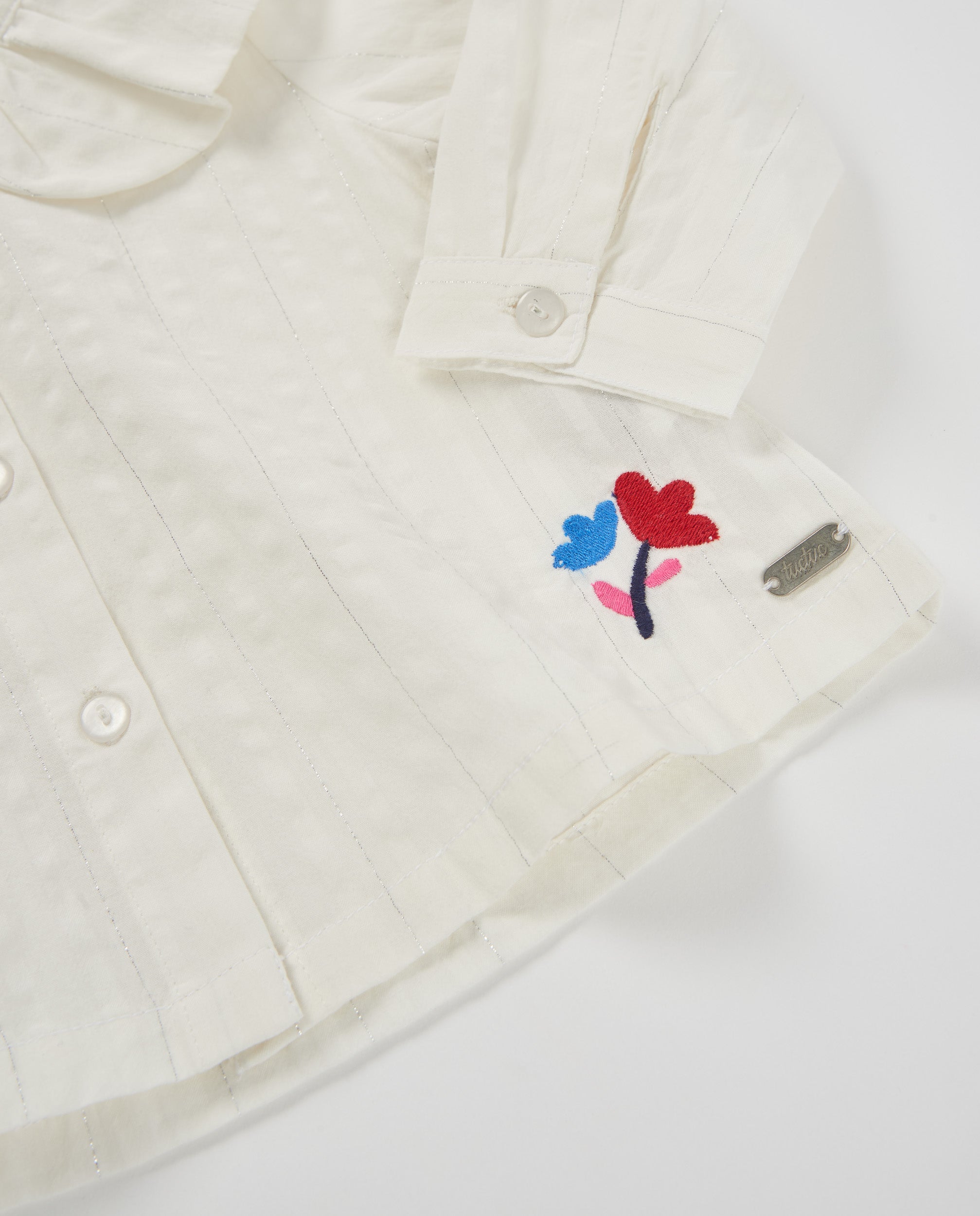 TucTuc Camicette blusa bianca colletto Peter Pan