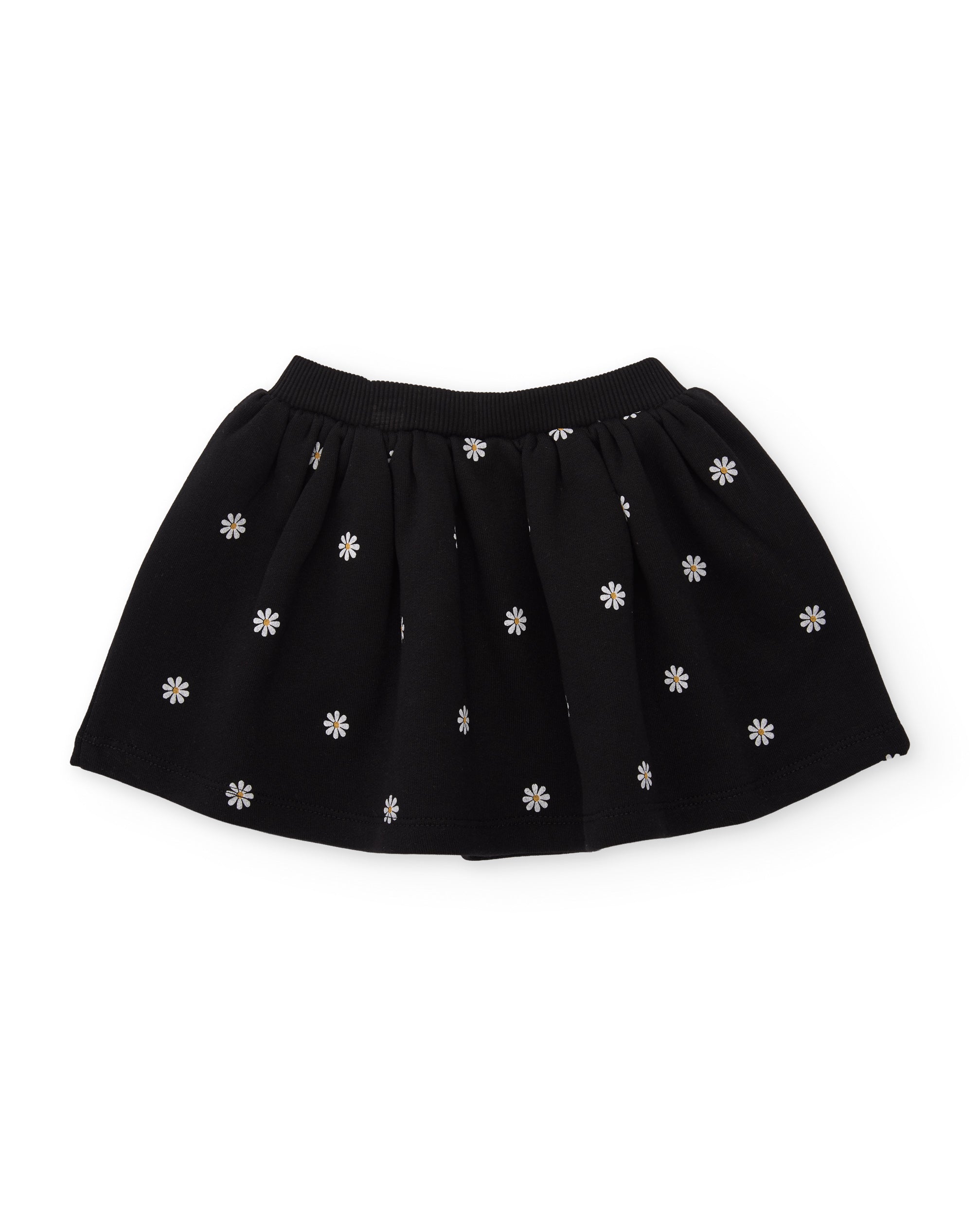 TucTuc Gonne gonna cotone bambina nero stampa fiori