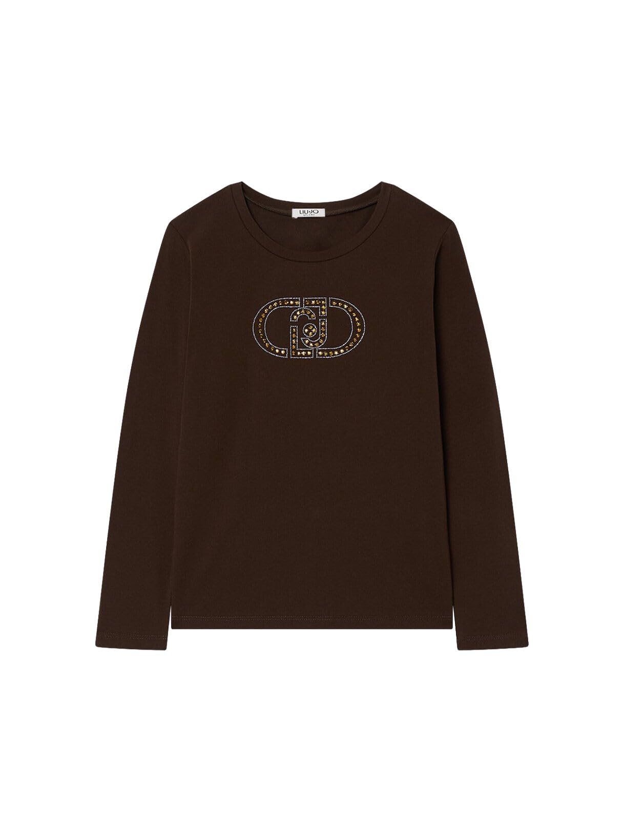 Liu Jo T-Shirt Logo Monogram maglietta taglia L maniche lunghe