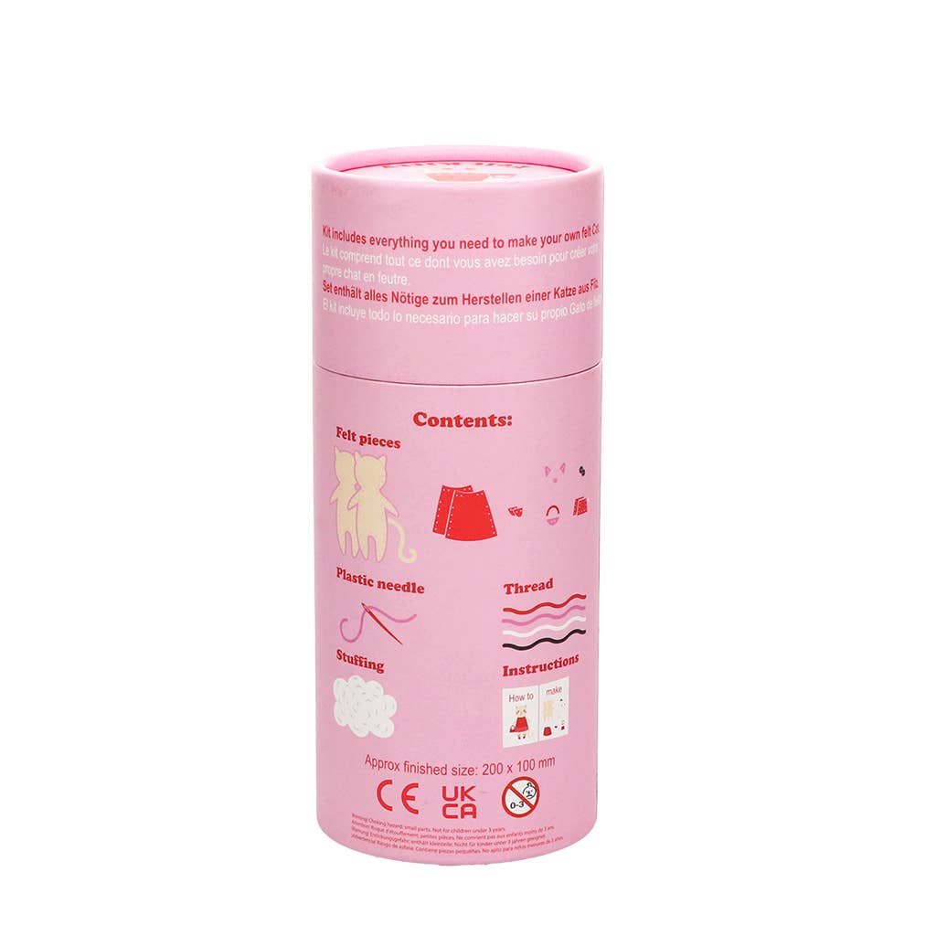 Rex London Gatto kit creativo cucito feltro 21 cm
