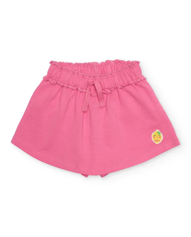 TucTuc Bermuda Short Bambina Rosa Volant in Jersey