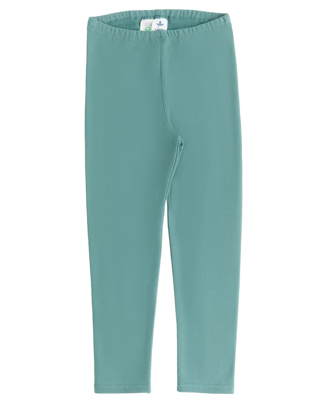Leela Leggings Caldi Blu Verde cotone bio bambino
