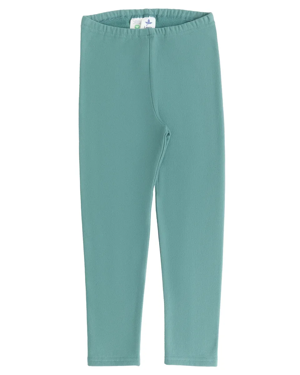 Leela Leggings Caldi Blu Verde cotone bio bambino