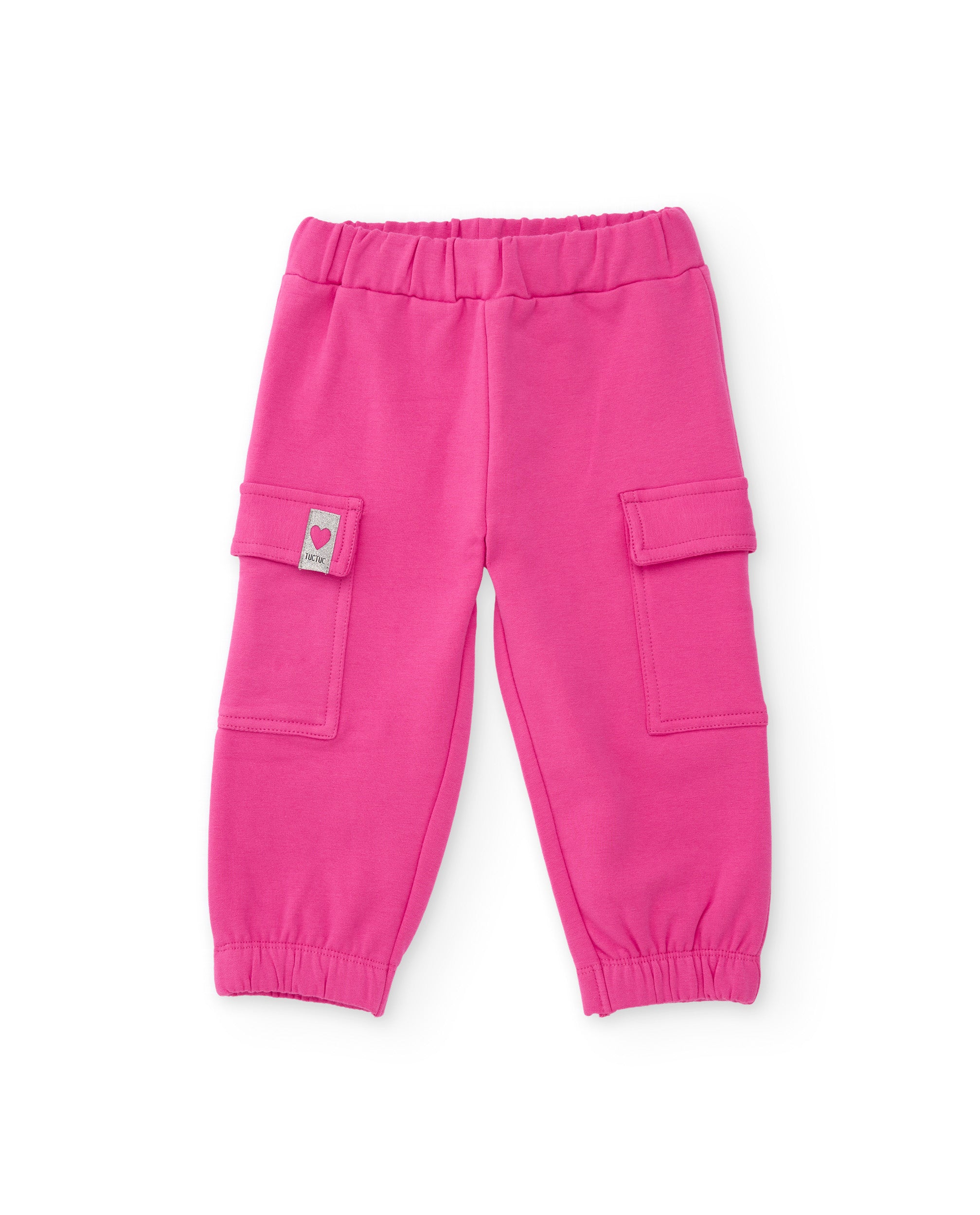 TucTuc Completi tuta bambina rosa felpa cuori cerniera