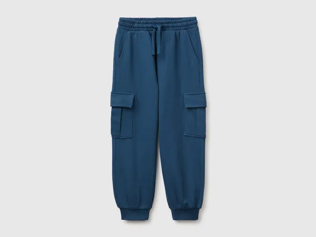 United Colors of Benetton Pantaloni Cargo Felpa Cotone M