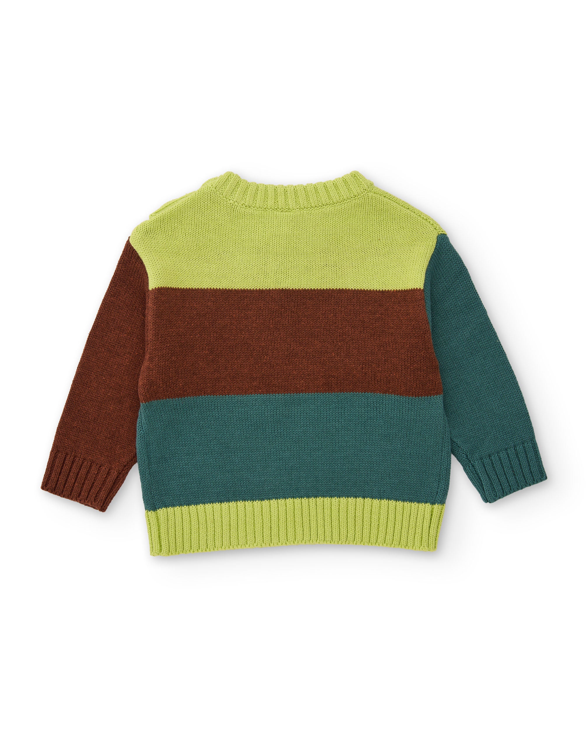 TucTuc Maglioni Maglione Bambino Verde Tricot Caldo Collo Tondo