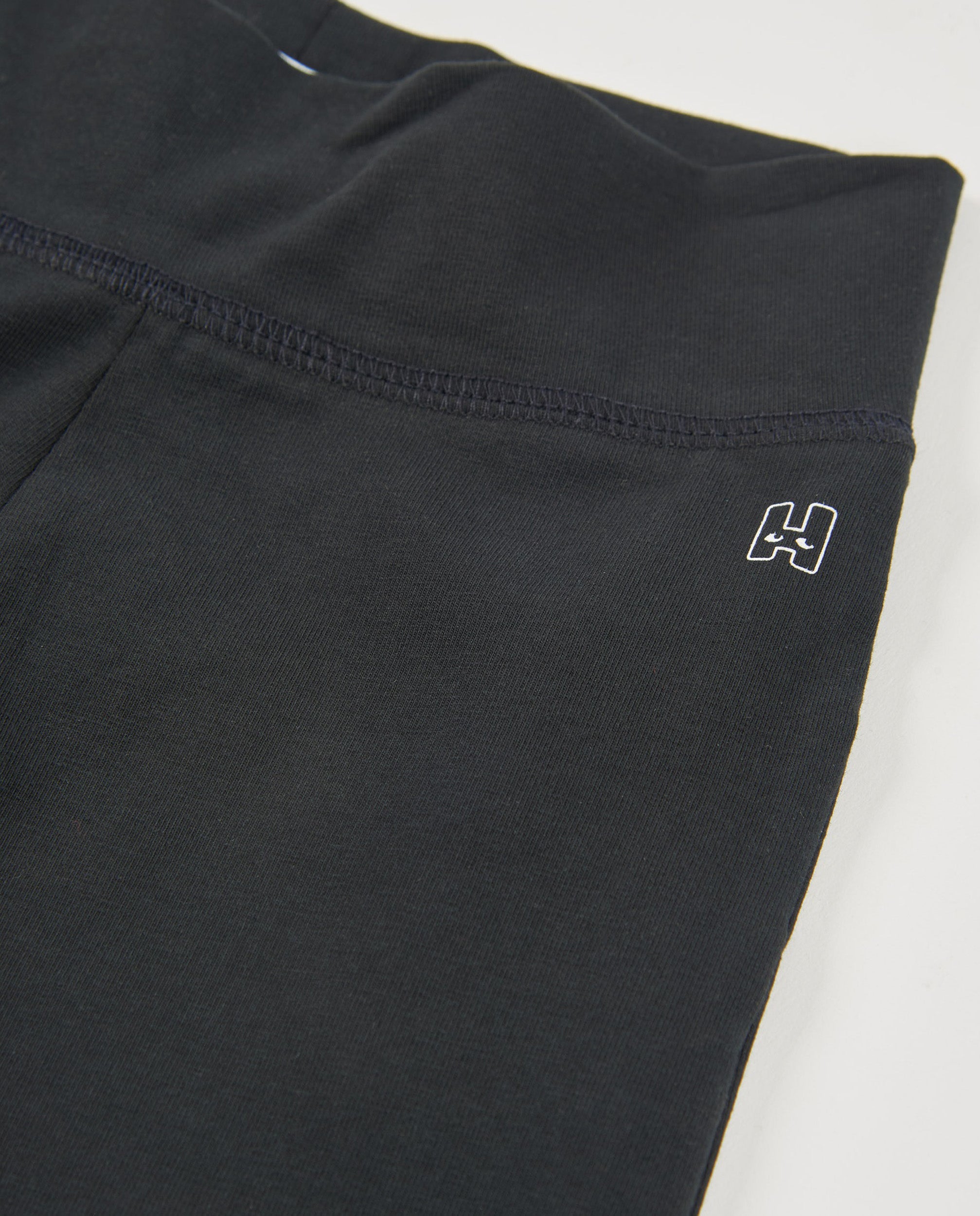 TucTuc Pantaloni Bambina Zampa Nero Maglia Vita Alta